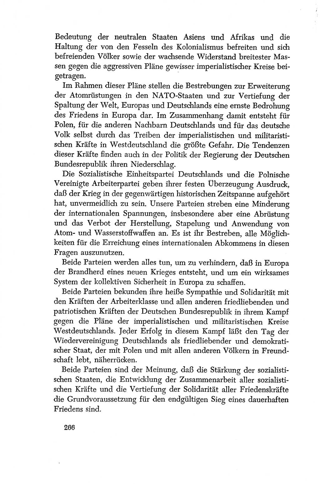 Dokumente der Sozialistischen Einheitspartei Deutschlands (SED) [Deutsche Demokratische Republik (DDR)] 1956-1957, Seite 266 (Dok. SED DDR 1956-1957, S. 266)