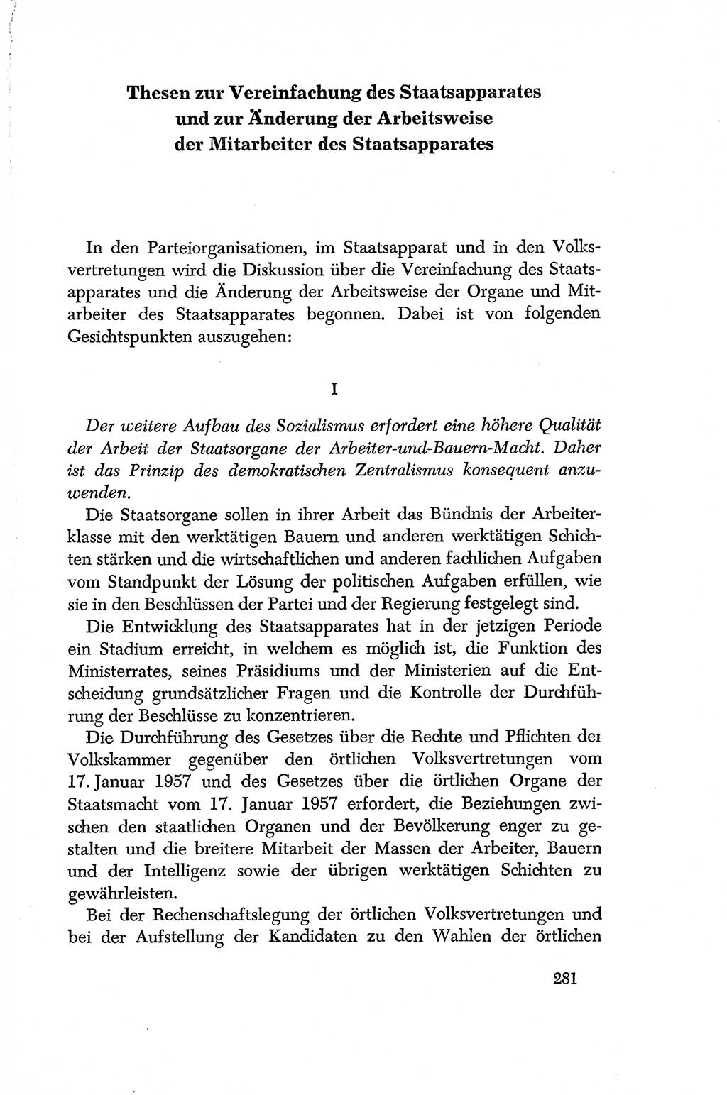 Dokumente der Sozialistischen Einheitspartei Deutschlands (SED) [Deutsche Demokratische Republik (DDR)] 1956-1957, Seite 281 (Dok. SED DDR 1956-1957, S. 281)