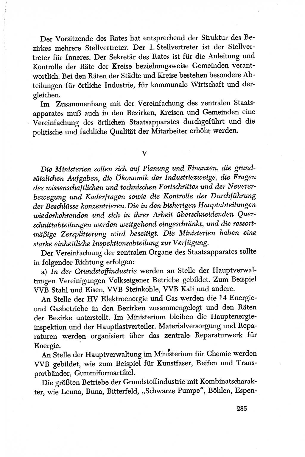 Dokumente der Sozialistischen Einheitspartei Deutschlands (SED) [Deutsche Demokratische Republik (DDR)] 1956-1957, Seite 285 (Dok. SED DDR 1956-1957, S. 285)