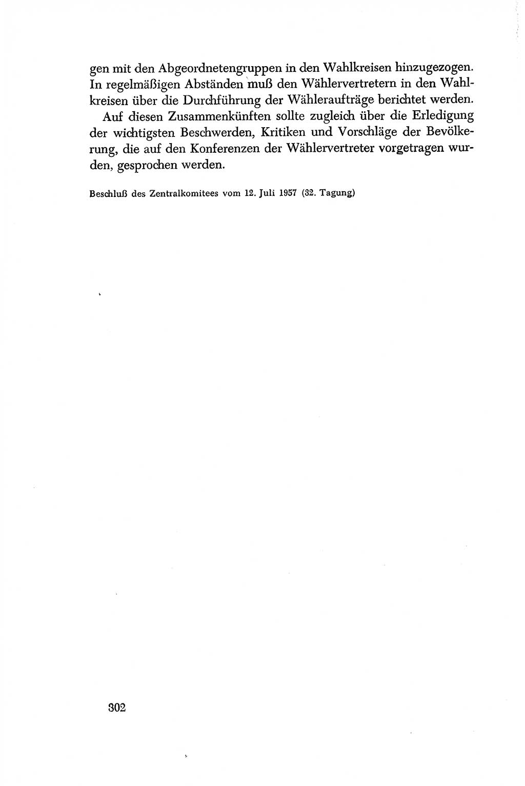 Dokumente der Sozialistischen Einheitspartei Deutschlands (SED) [Deutsche Demokratische Republik (DDR)] 1956-1957, Seite 302 (Dok. SED DDR 1956-1957, S. 302)