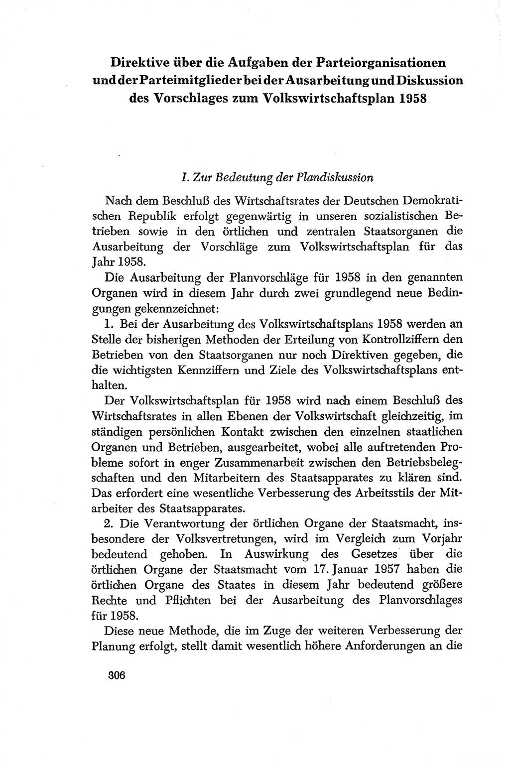 Dokumente der Sozialistischen Einheitspartei Deutschlands (SED) [Deutsche Demokratische Republik (DDR)] 1956-1957, Seite 306 (Dok. SED DDR 1956-1957, S. 306)