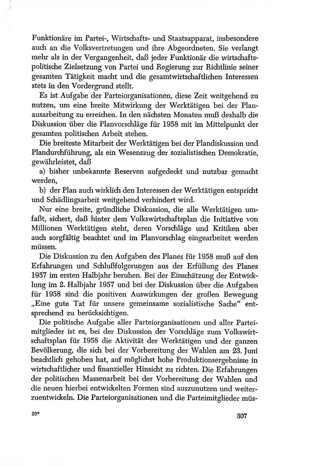 Dokumente der Sozialistischen Einheitspartei Deutschlands (SED) [Deutsche Demokratische Republik (DDR)] 1956-1957, Seite 307 (Dok. SED DDR 1956-1957, S. 307)