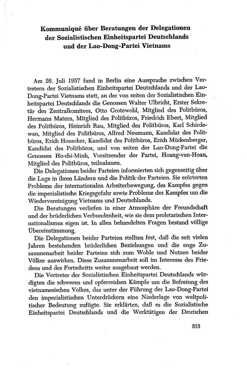 Dokumente der Sozialistischen Einheitspartei Deutschlands (SED) [Deutsche Demokratische Republik (DDR)] 1956-1957, Seite 313 (Dok. SED DDR 1956-1957, S. 313)