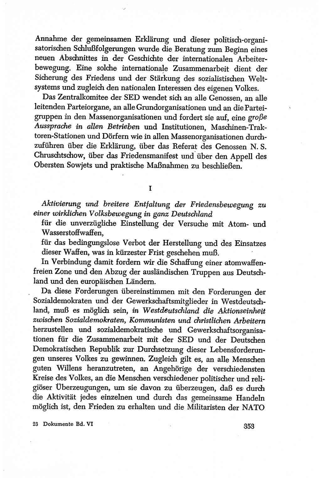 Dokumente der Sozialistischen Einheitspartei Deutschlands (SED) [Deutsche Demokratische Republik (DDR)] 1956-1957, Seite 353 (Dok. SED DDR 1956-1957, S. 353)