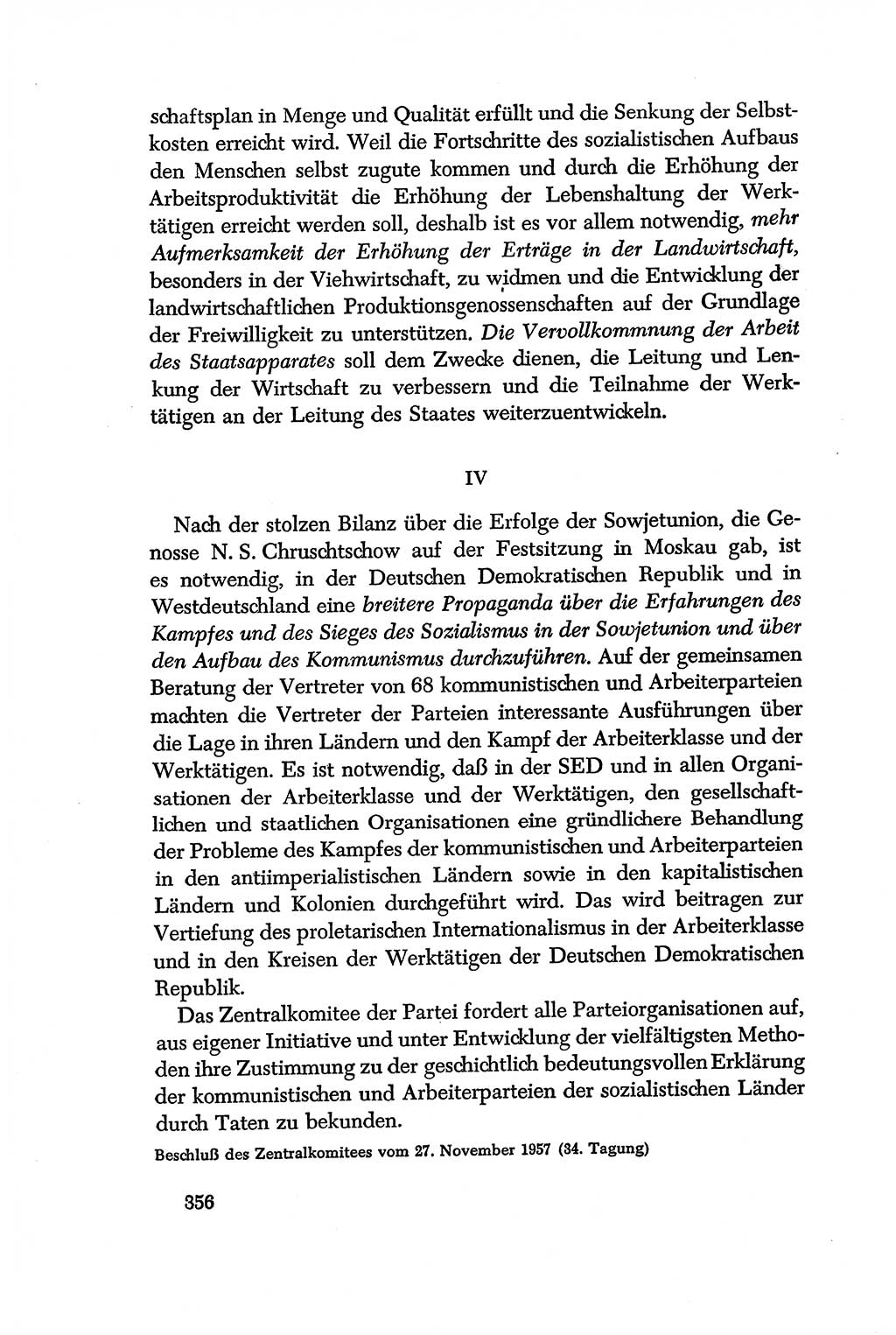 Dokumente der Sozialistischen Einheitspartei Deutschlands (SED) [Deutsche Demokratische Republik (DDR)] 1956-1957, Seite 356 (Dok. SED DDR 1956-1957, S. 356)