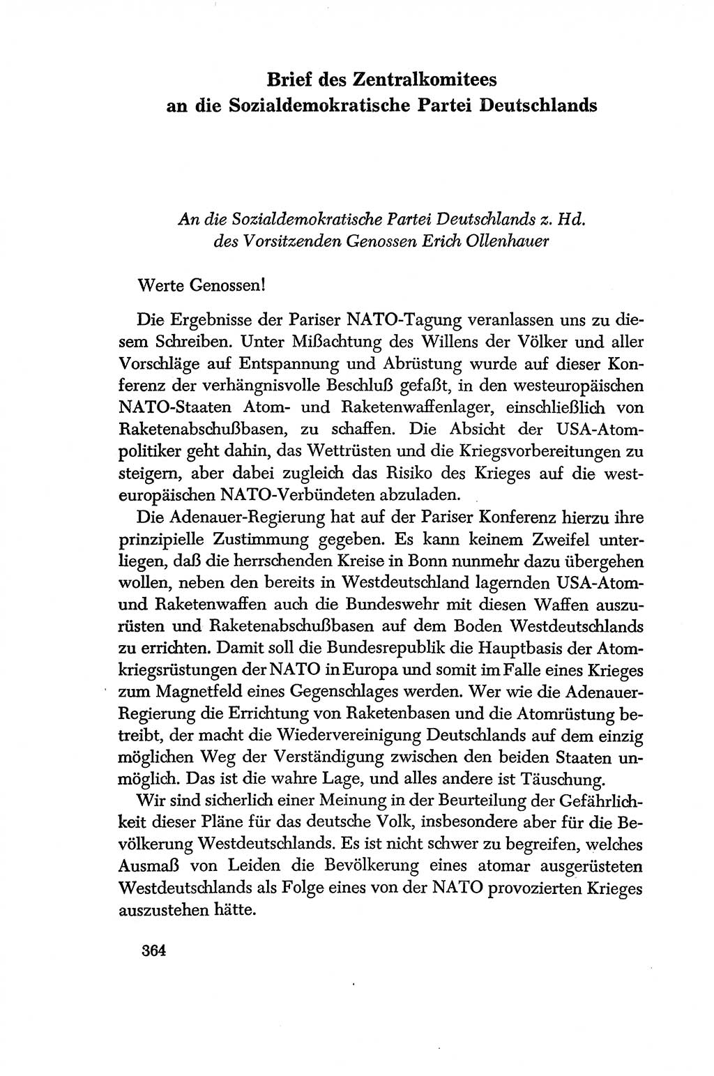 Dokumente der Sozialistischen Einheitspartei Deutschlands (SED) [Deutsche Demokratische Republik (DDR)] 1956-1957, Seite 364 (Dok. SED DDR 1956-1957, S. 364)
