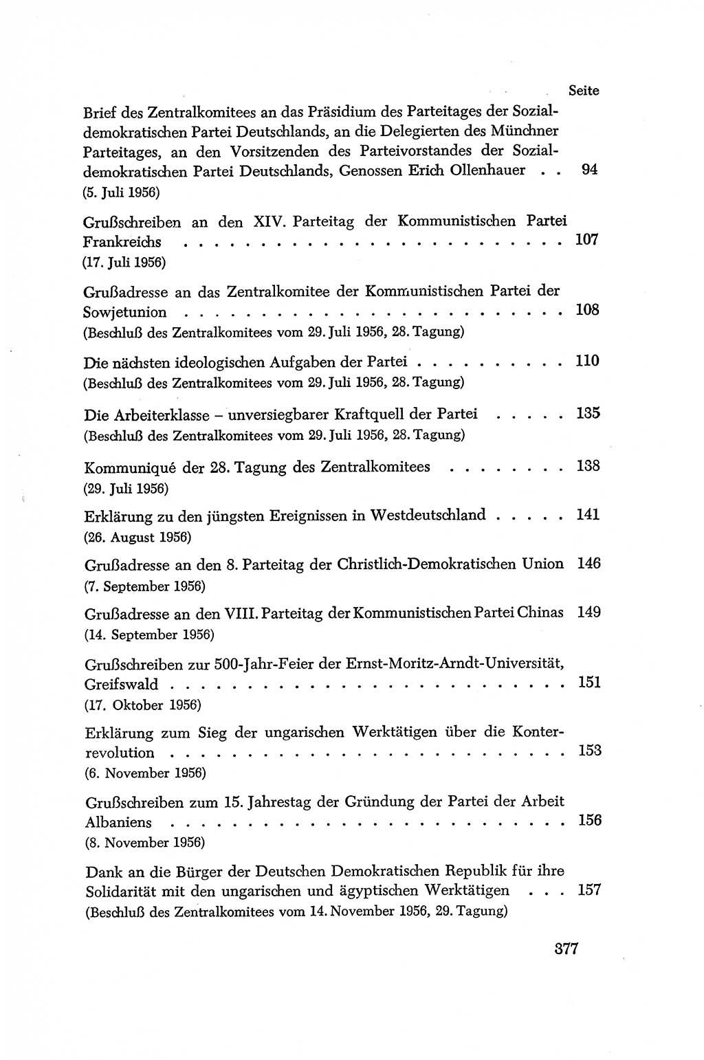 Dokumente der Sozialistischen Einheitspartei Deutschlands (SED) [Deutsche Demokratische Republik (DDR)] 1956-1957, Seite 377 (Dok. SED DDR 1956-1957, S. 377)