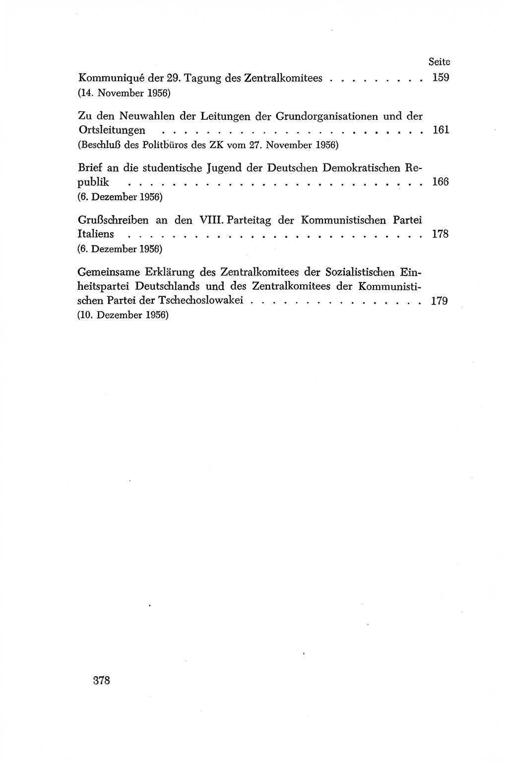 Dokumente der Sozialistischen Einheitspartei Deutschlands (SED) [Deutsche Demokratische Republik (DDR)] 1956-1957, Seite 378 (Dok. SED DDR 1956-1957, S. 378)