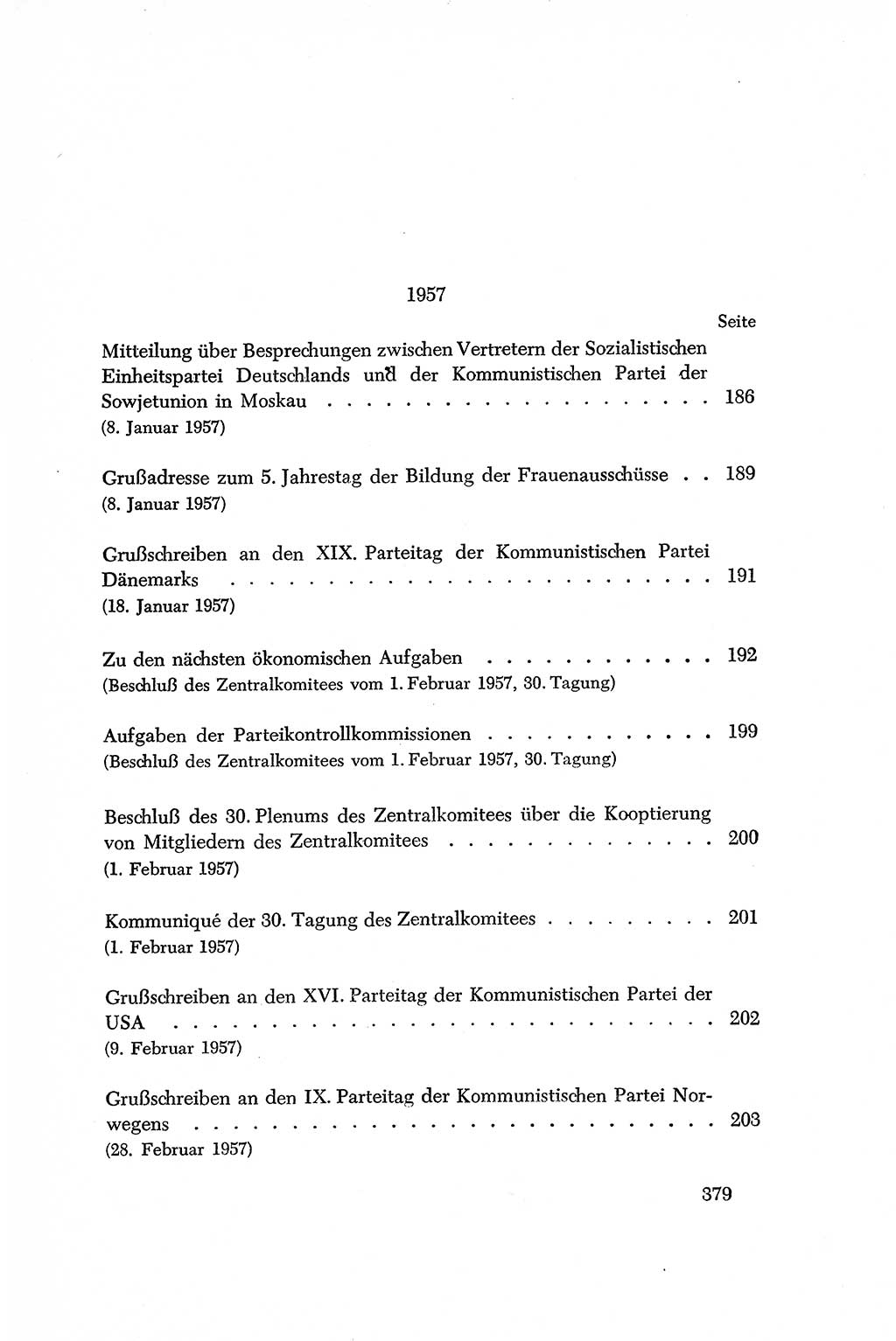 Dokumente der Sozialistischen Einheitspartei Deutschlands (SED) [Deutsche Demokratische Republik (DDR)] 1956-1957, Seite 379 (Dok. SED DDR 1956-1957, S. 379)