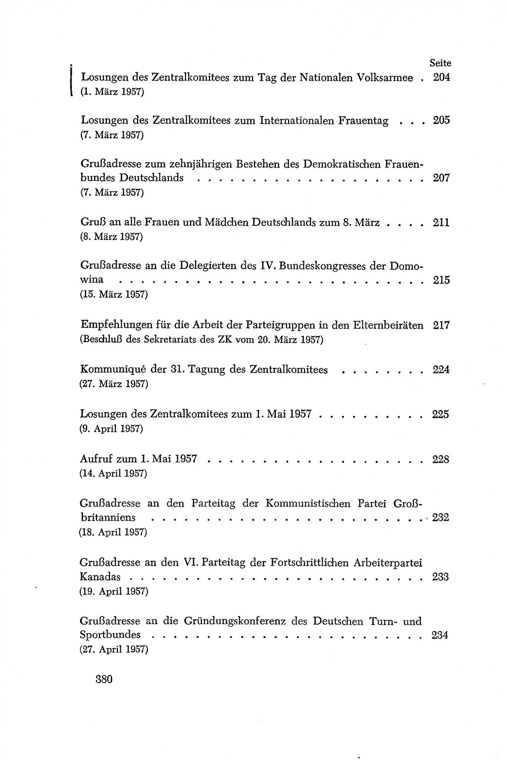 Dokumente der Sozialistischen Einheitspartei Deutschlands (SED) [Deutsche Demokratische Republik (DDR)] 1956-1957, Seite 380 (Dok. SED DDR 1956-1957, S. 380)