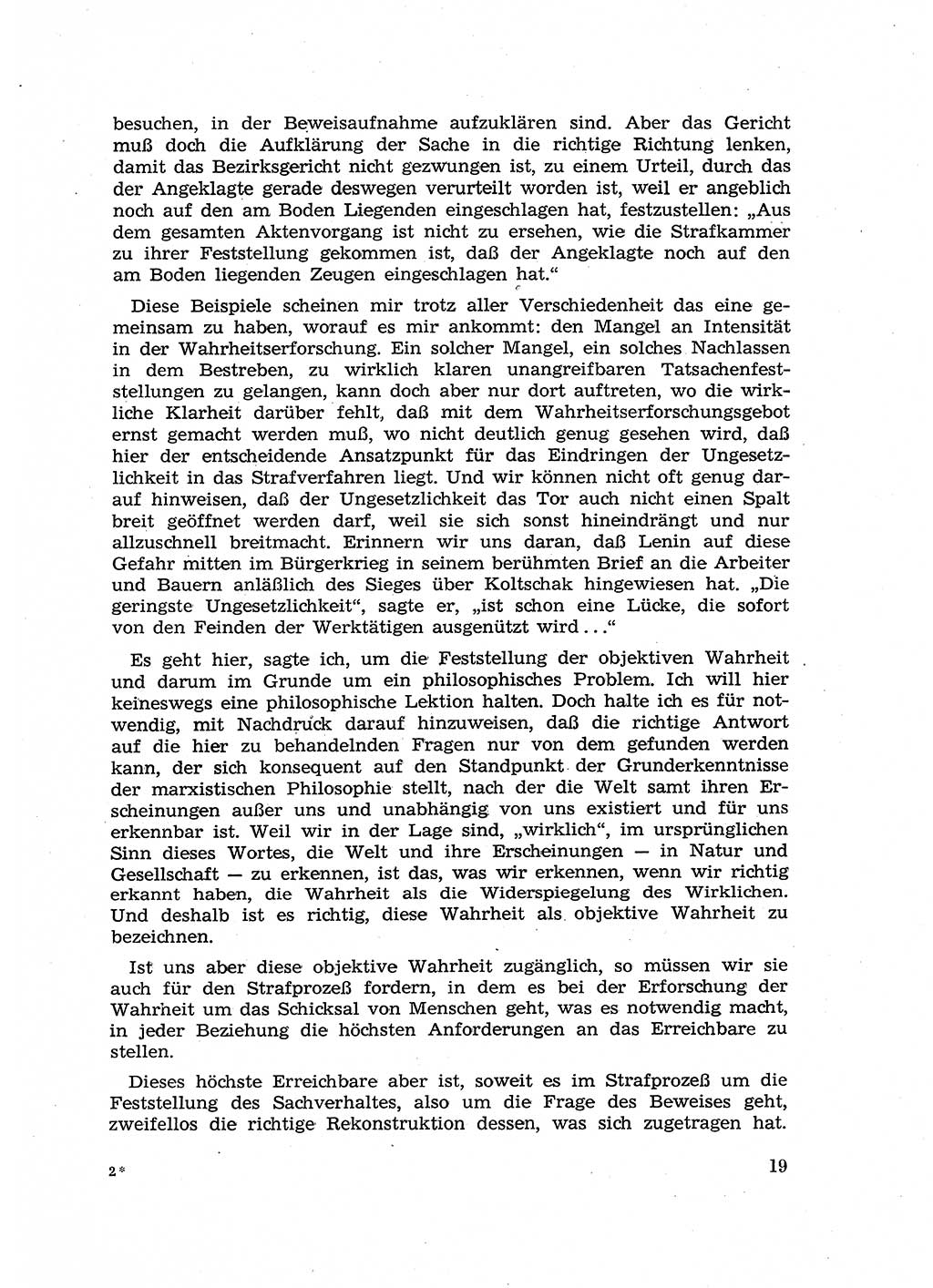 Fragen des Beweisrechts im Strafprozess [Deutsche Demokratische Republik (DDR)] 1956, Seite 19 (Fr. BeweisR. Str.-Proz. DDR 1956, S. 19)
