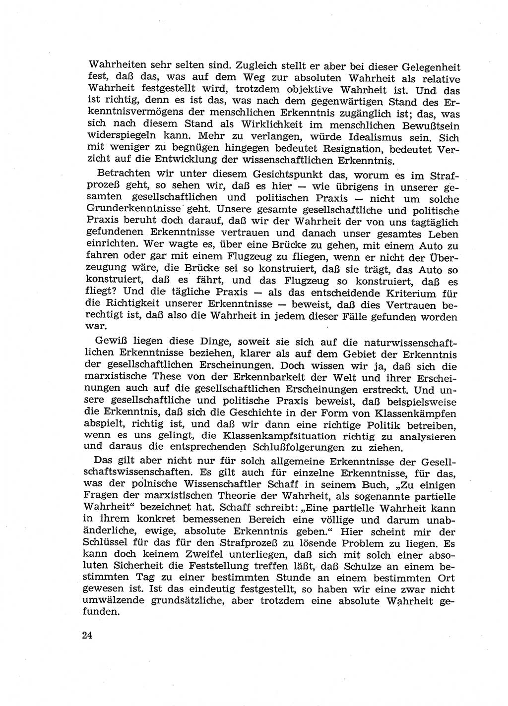 Fragen des Beweisrechts im Strafprozess [Deutsche Demokratische Republik (DDR)] 1956, Seite 24 (Fr. BeweisR. Str.-Proz. DDR 1956, S. 24)