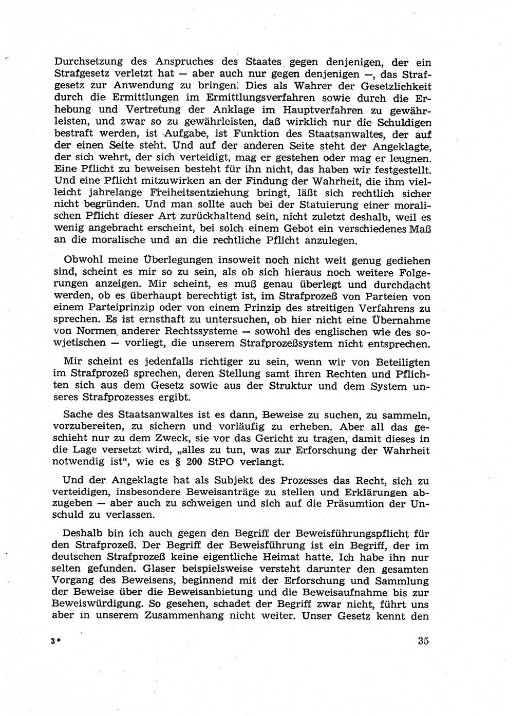 Fragen des Beweisrechts im Strafprozess [Deutsche Demokratische Republik (DDR)] 1956, Seite 35 (Fr. BeweisR. Str.-Proz. DDR 1956, S. 35)