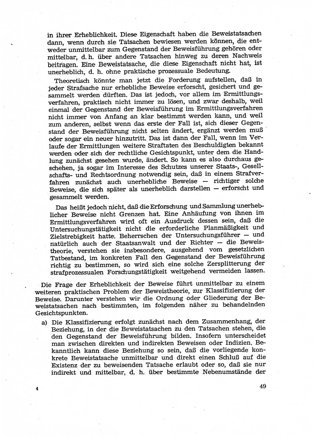 Fragen des Beweisrechts im Strafprozess [Deutsche Demokratische Republik (DDR)] 1956, Seite 49 (Fr. BeweisR. Str.-Proz. DDR 1956, S. 49)