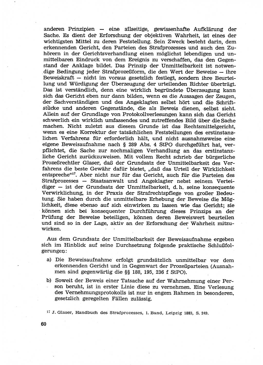 Fragen des Beweisrechts im Strafprozess [Deutsche Demokratische Republik (DDR)] 1956, Seite 60 (Fr. BeweisR. Str.-Proz. DDR 1956, S. 60)