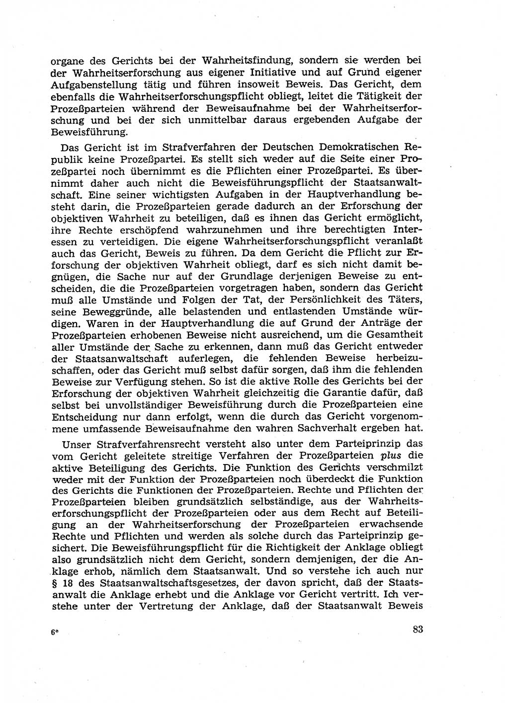 Fragen des Beweisrechts im Strafprozess [Deutsche Demokratische Republik (DDR)] 1956, Seite 83 (Fr. BeweisR. Str.-Proz. DDR 1956, S. 83)