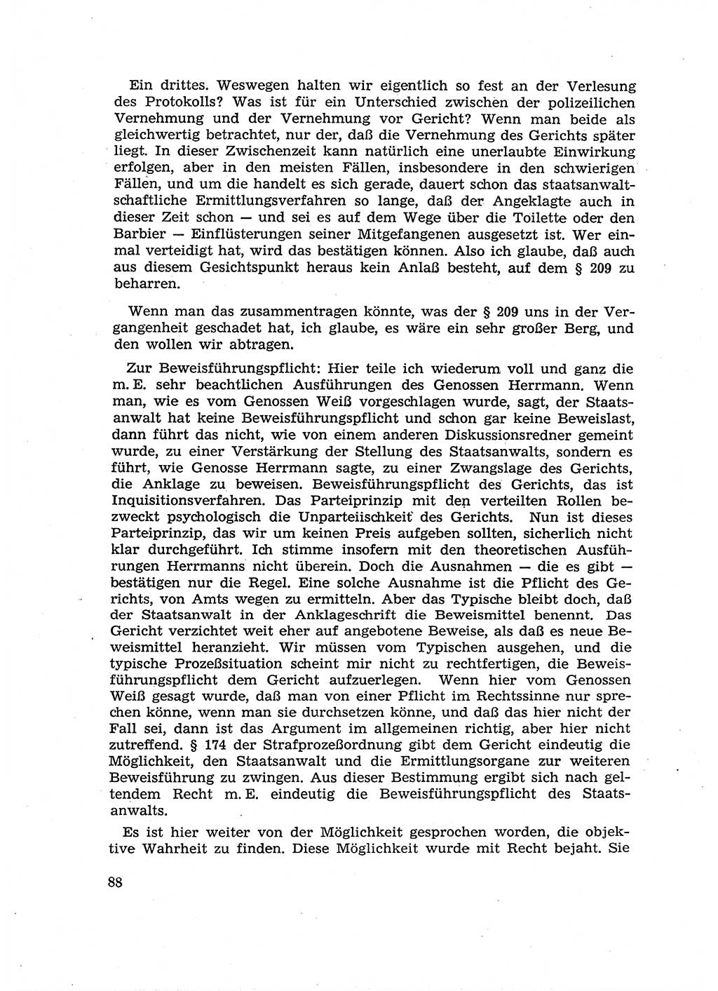 Fragen des Beweisrechts im Strafprozess [Deutsche Demokratische Republik (DDR)] 1956, Seite 88 (Fr. BeweisR. Str.-Proz. DDR 1956, S. 88)