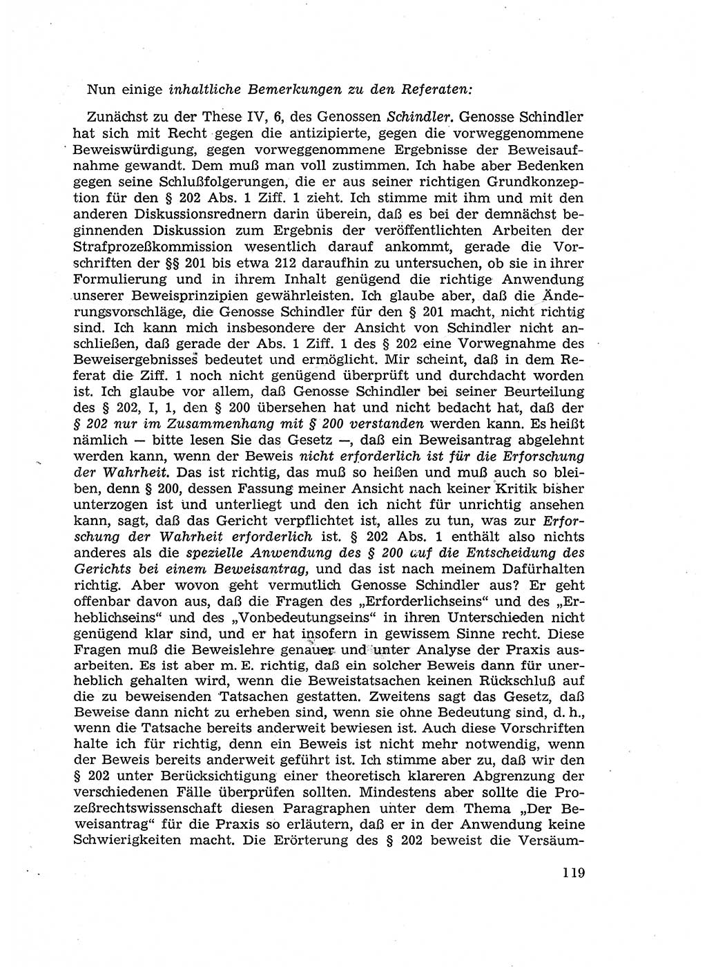 Fragen des Beweisrechts im Strafprozess [Deutsche Demokratische Republik (DDR)] 1956, Seite 119 (Fr. BeweisR. Str.-Proz. DDR 1956, S. 119)