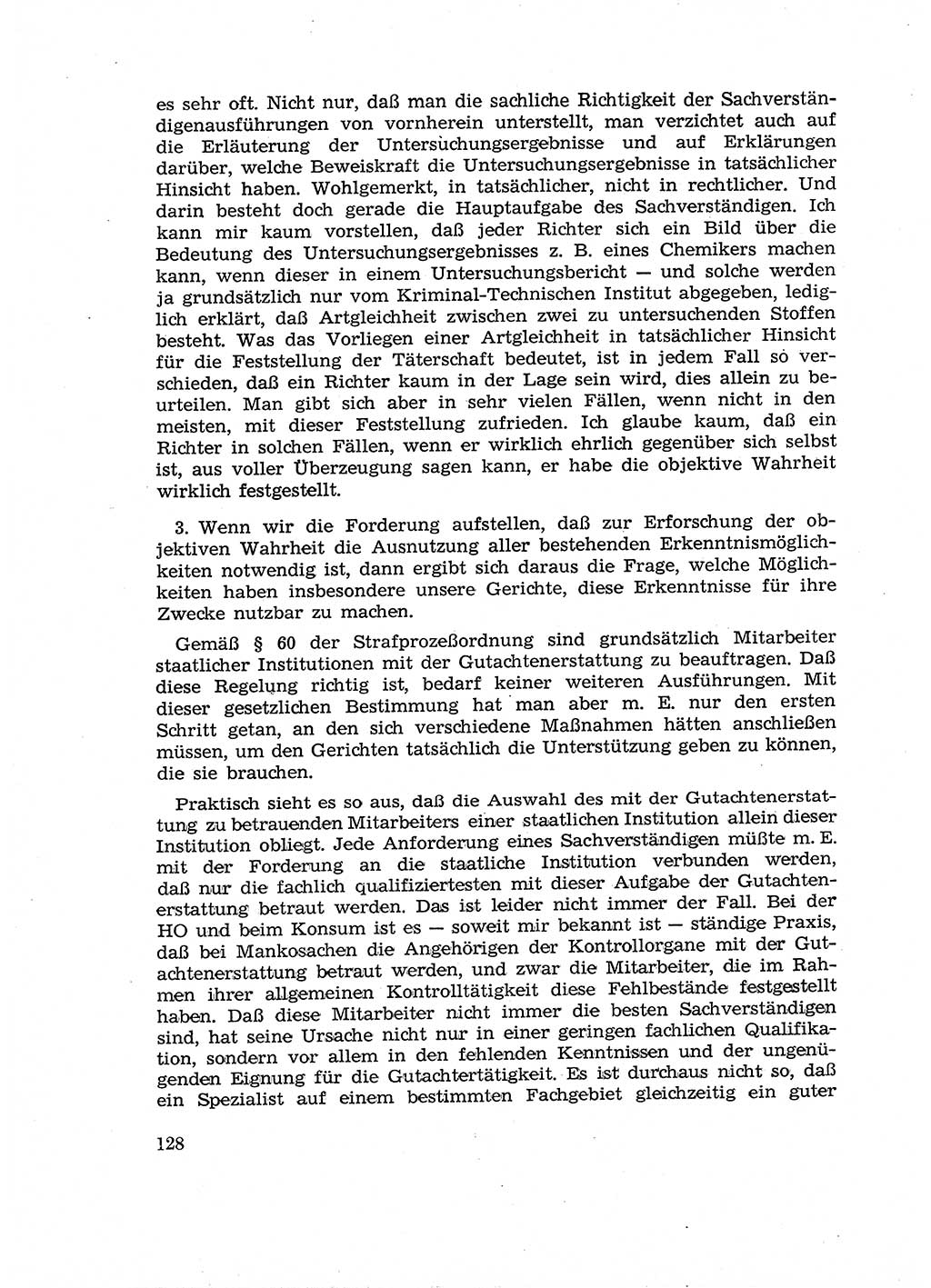 Fragen des Beweisrechts im Strafprozess [Deutsche Demokratische Republik (DDR)] 1956, Seite 128 (Fr. BeweisR. Str.-Proz. DDR 1956, S. 128)