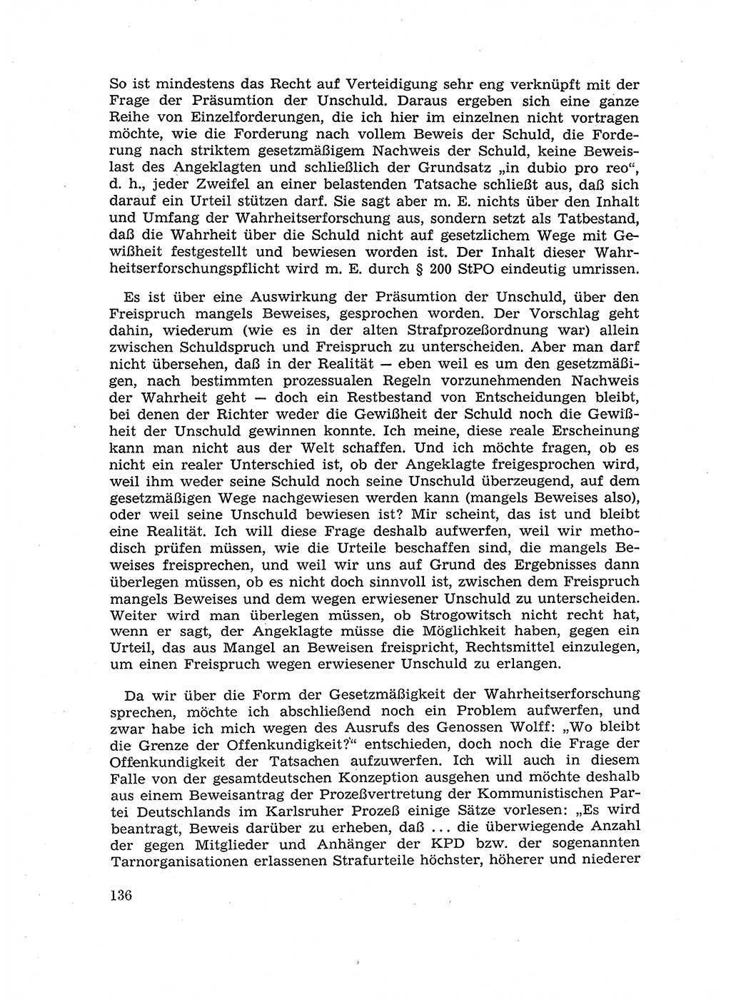 Fragen des Beweisrechts im Strafprozess [Deutsche Demokratische Republik (DDR)] 1956, Seite 136 (Fr. BeweisR. Str.-Proz. DDR 1956, S. 136)