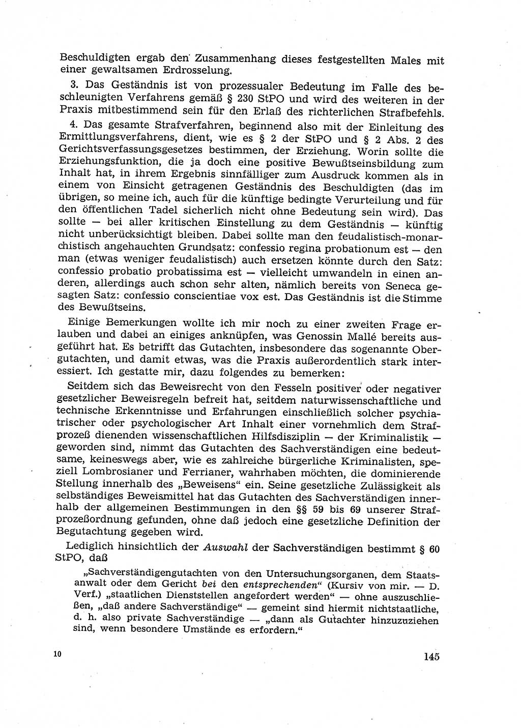 Fragen des Beweisrechts im Strafprozess [Deutsche Demokratische Republik (DDR)] 1956, Seite 145 (Fr. BeweisR. Str.-Proz. DDR 1956, S. 145)