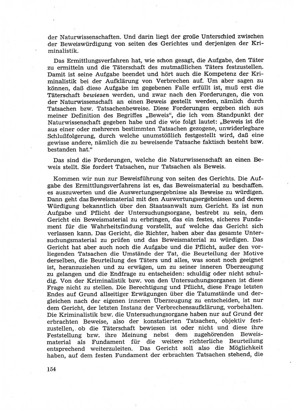 Fragen des Beweisrechts im Strafprozess [Deutsche Demokratische Republik (DDR)] 1956, Seite 154 (Fr. BeweisR. Str.-Proz. DDR 1956, S. 154)