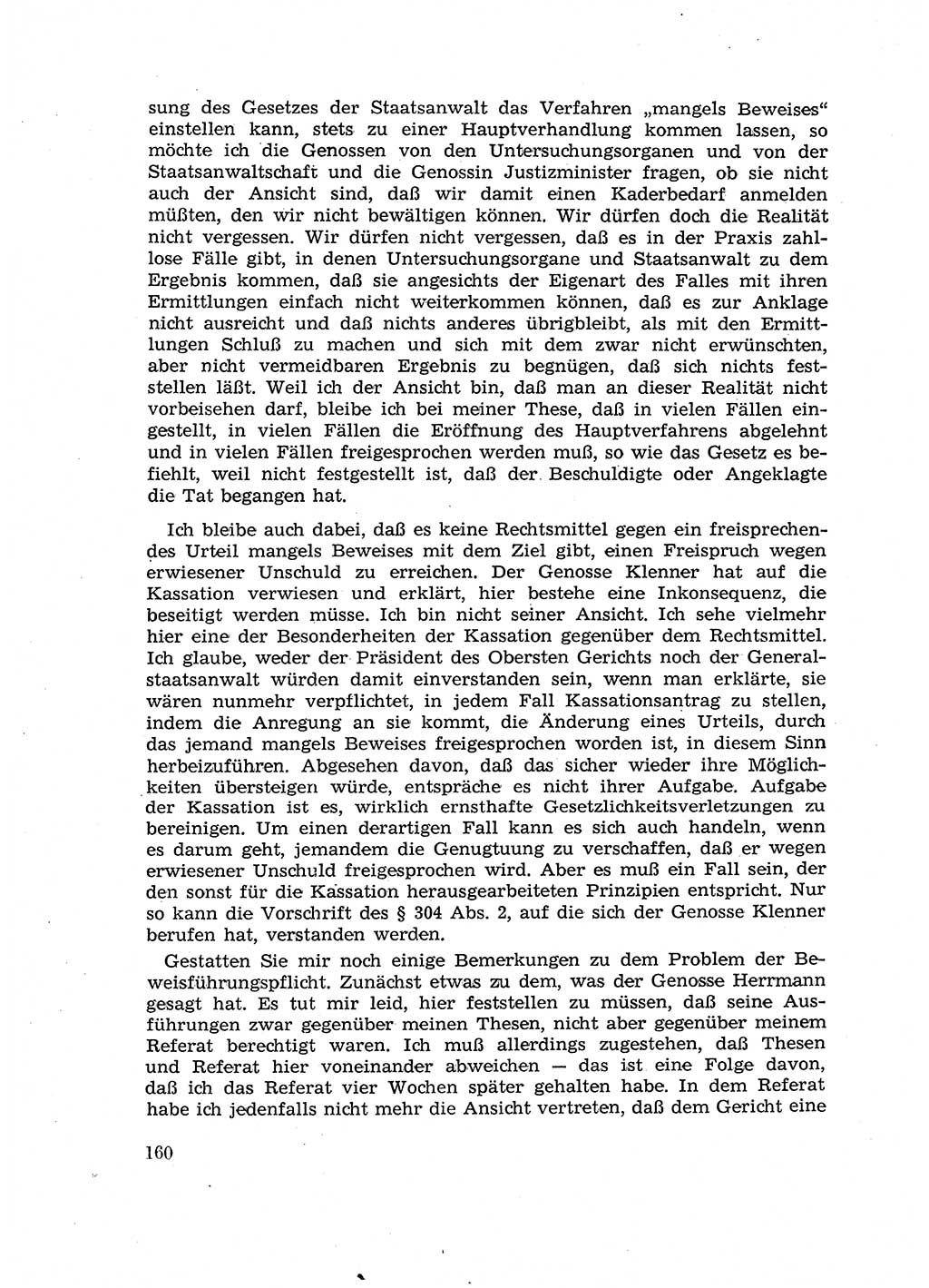 Fragen des Beweisrechts im Strafprozess [Deutsche Demokratische Republik (DDR)] 1956, Seite 160 (Fr. BeweisR. Str.-Proz. DDR 1956, S. 160)