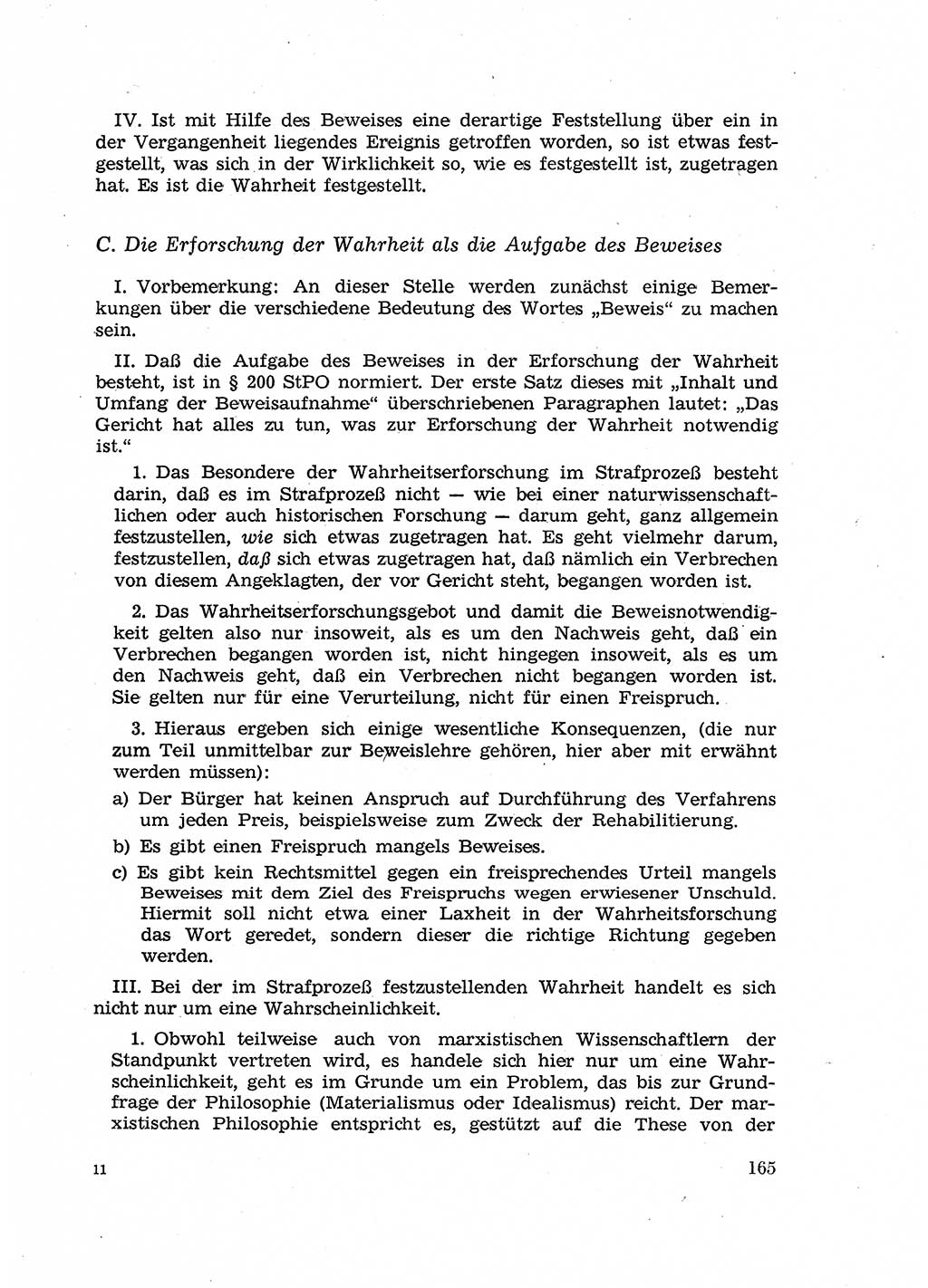 Fragen des Beweisrechts im Strafprozess [Deutsche Demokratische Republik (DDR)] 1956, Seite 165 (Fr. BeweisR. Str.-Proz. DDR 1956, S. 165)