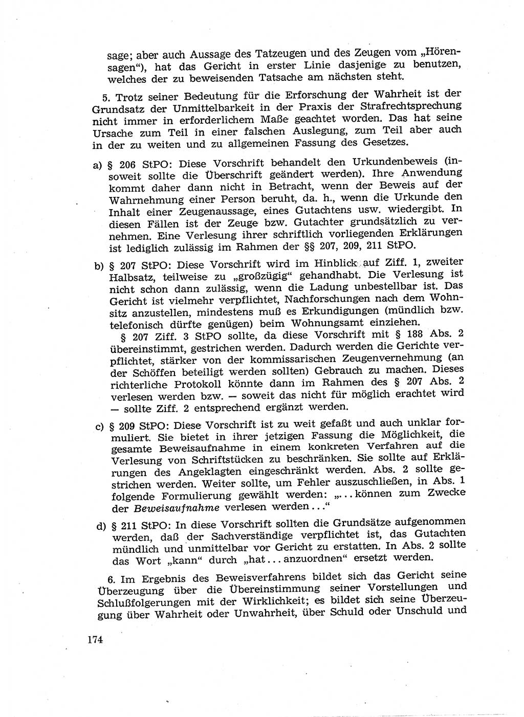 Fragen des Beweisrechts im Strafprozess [Deutsche Demokratische Republik (DDR)] 1956, Seite 174 (Fr. BeweisR. Str.-Proz. DDR 1956, S. 174)