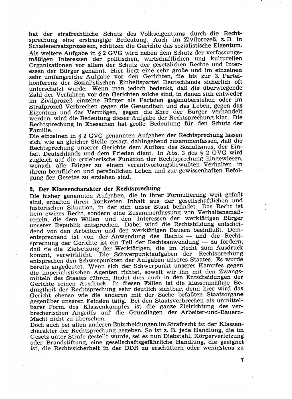 Gericht und Rechtsprechung in der Deutschen Demokratischen Republik (DDR) 1956, Seite 7 (Ger. Rechtspr. DDR 1956, S. 7)