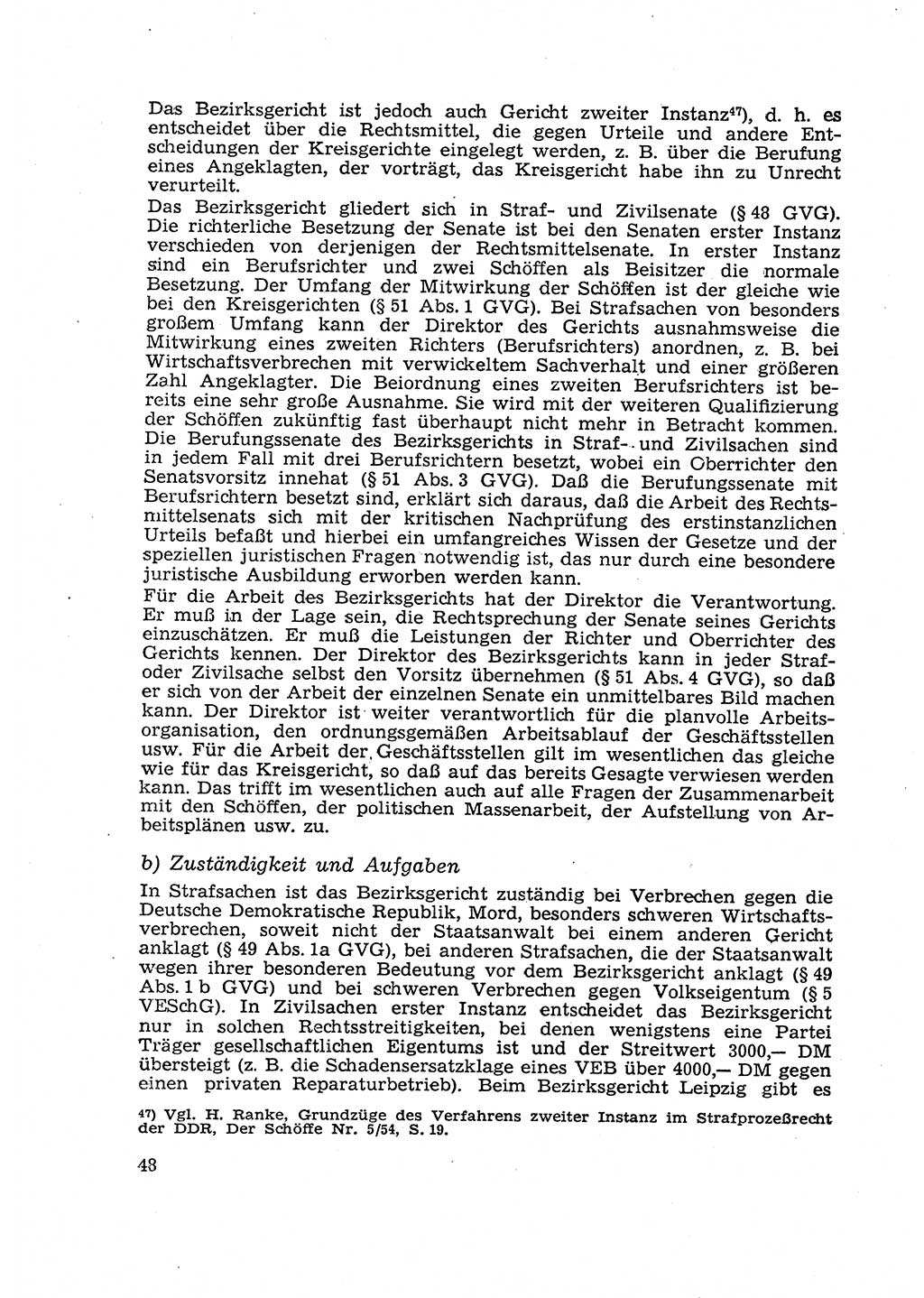Gericht und Rechtsprechung in der Deutschen Demokratischen Republik (DDR) 1956, Seite 48 (Ger. Rechtspr. DDR 1956, S. 48)