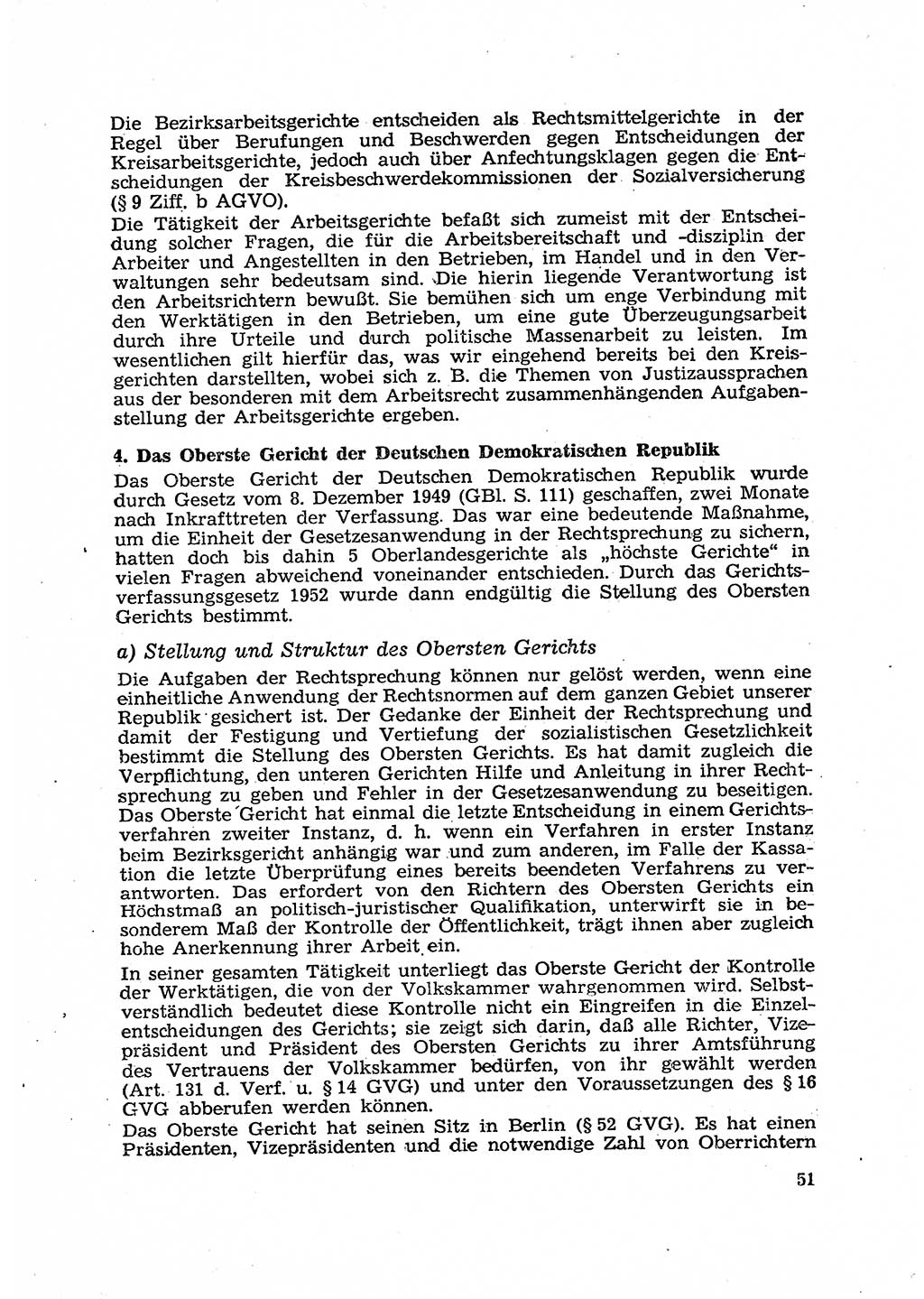 Gericht und Rechtsprechung in der Deutschen Demokratischen Republik (DDR) 1956, Seite 51 (Ger. Rechtspr. DDR 1956, S. 51)