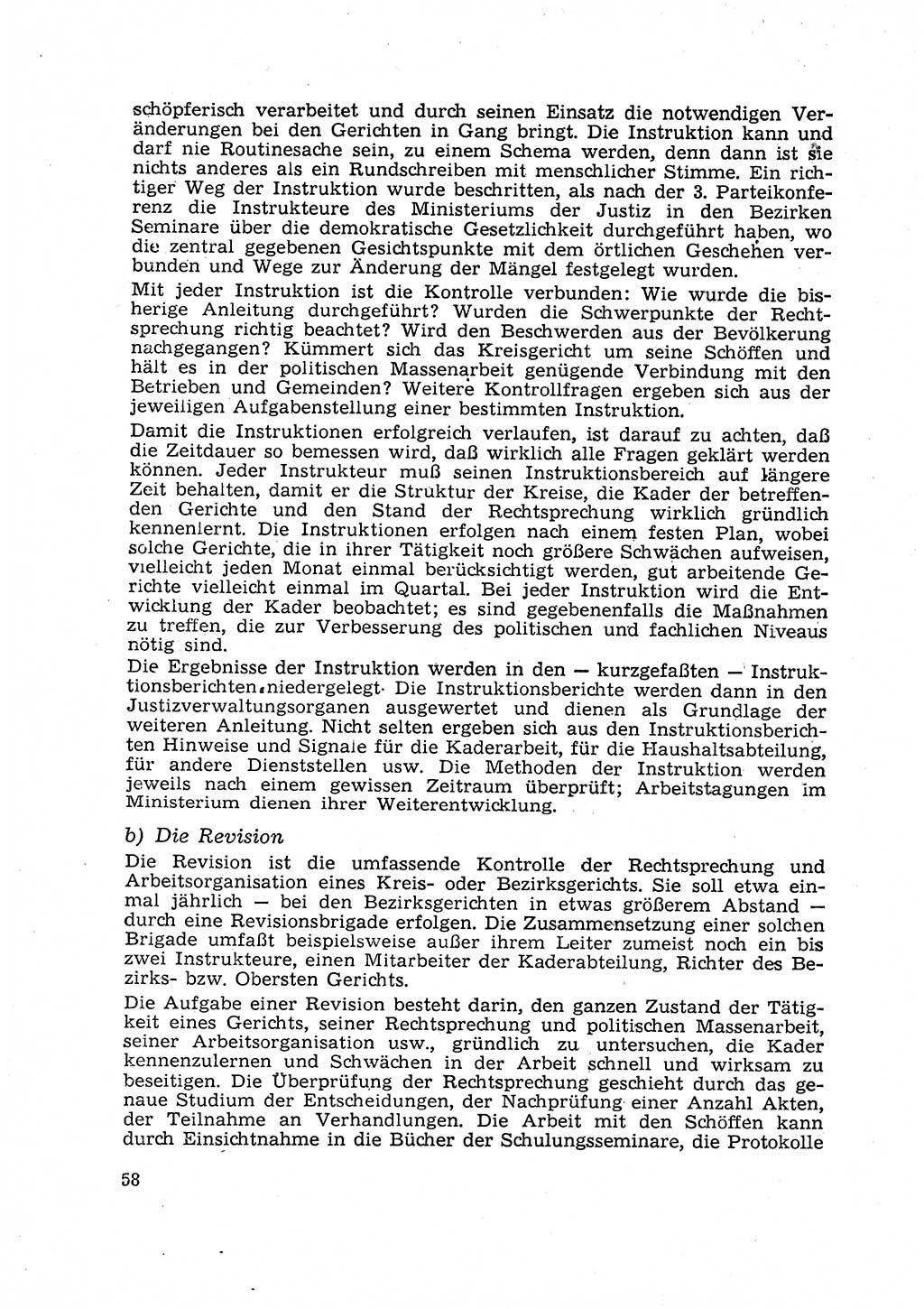 Gericht und Rechtsprechung in der Deutschen Demokratischen Republik (DDR) 1956, Seite 58 (Ger. Rechtspr. DDR 1956, S. 58)