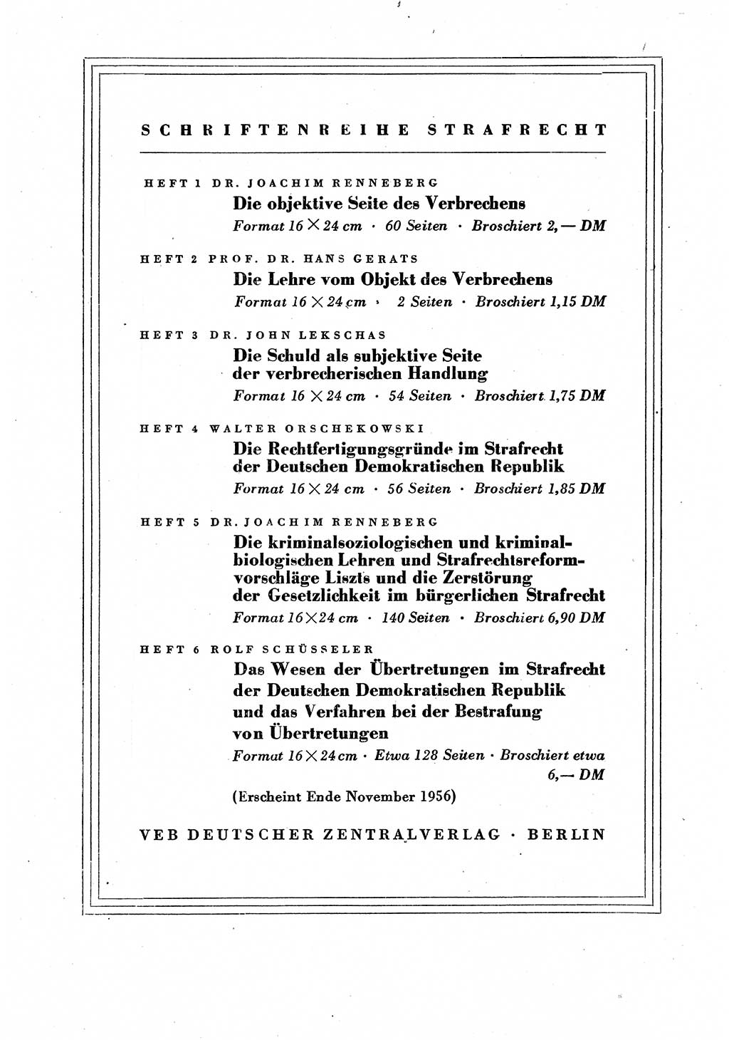 Gericht und Rechtsprechung in der Deutschen Demokratischen Republik (DDR) 1956, Seite 64 (Ger. Rechtspr. DDR 1956, S. 64)