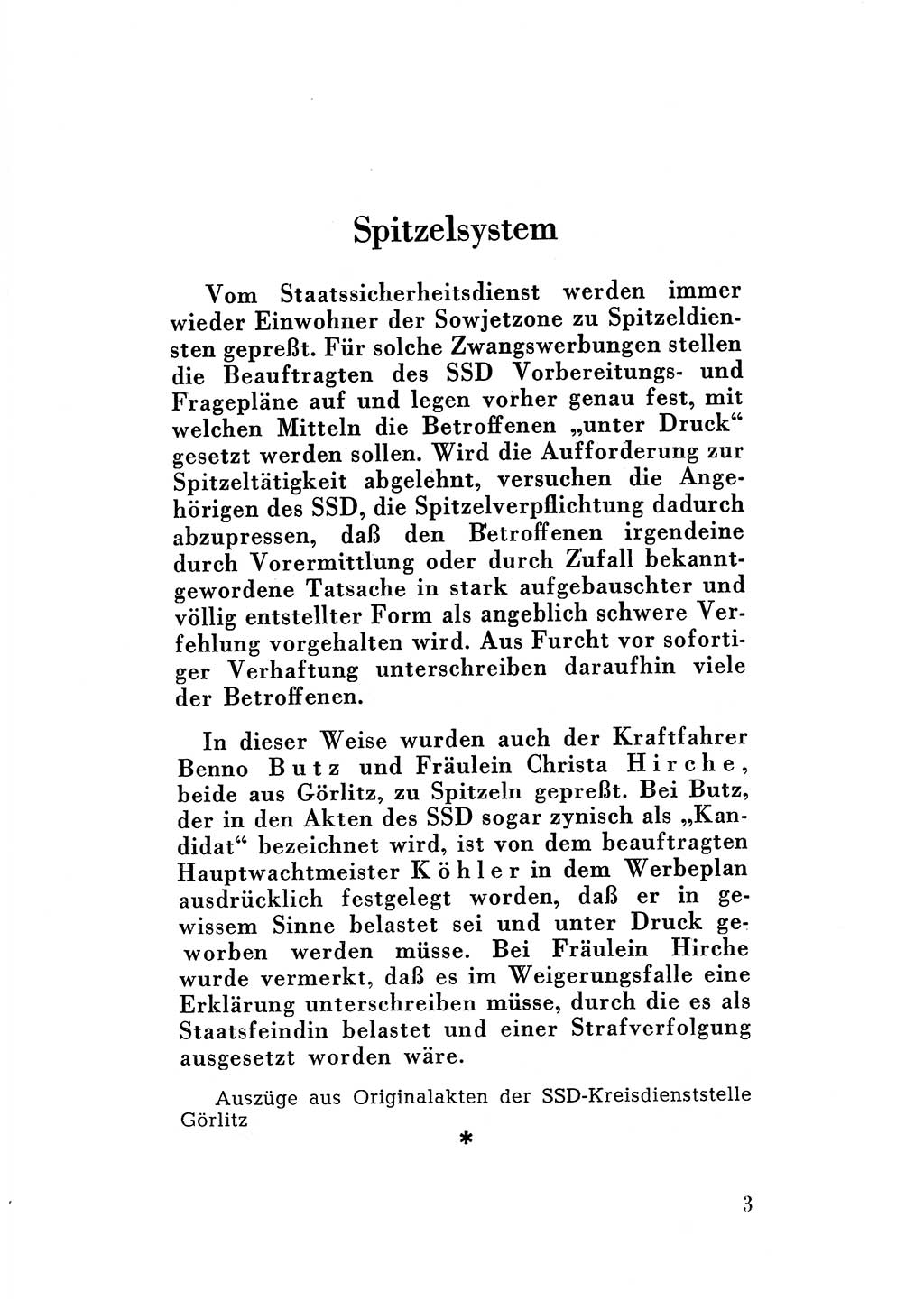 Katalog des Unrechts, Untersuchungsausschuß Freiheitlicher Juristen (UfJ) [Bundesrepublik Deutschland (BRD)] 1956, Seite 3 (Kat. UnR. UfJ BRD 1956, S. 3)