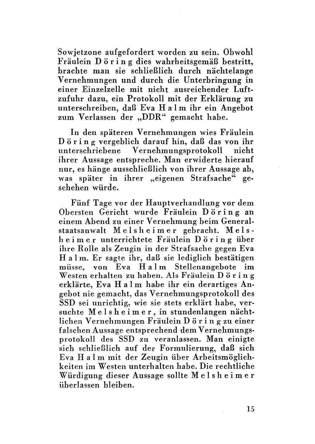Katalog des Unrechts, Untersuchungsausschuß Freiheitlicher Juristen (UfJ) [Bundesrepublik Deutschland (BRD)] 1956, Seite 15 (Kat. UnR. UfJ BRD 1956, S. 15)