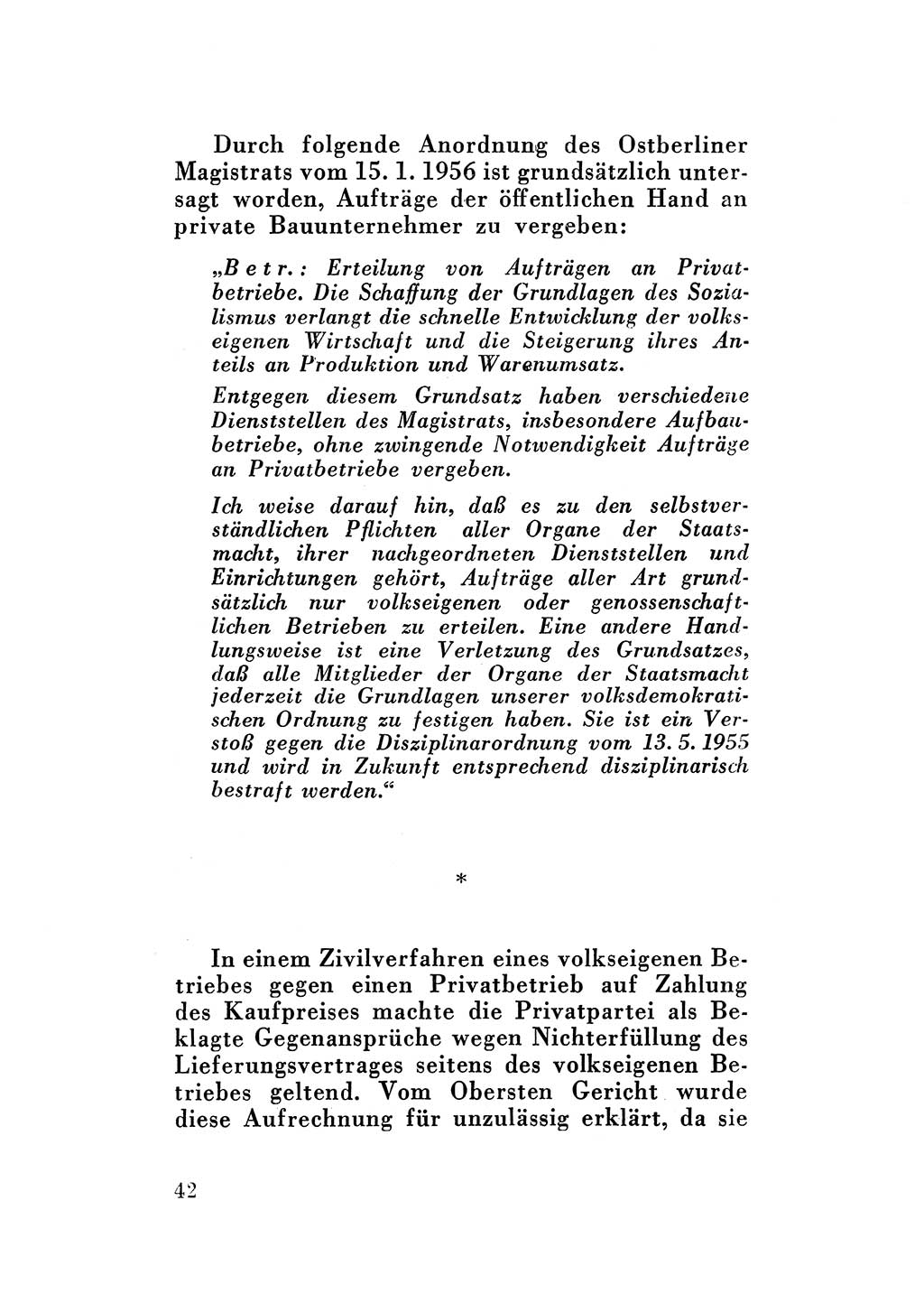Katalog des Unrechts, Untersuchungsausschuß Freiheitlicher Juristen (UfJ) [Bundesrepublik Deutschland (BRD)] 1956, Seite 42 (Kat. UnR. UfJ BRD 1956, S. 42)