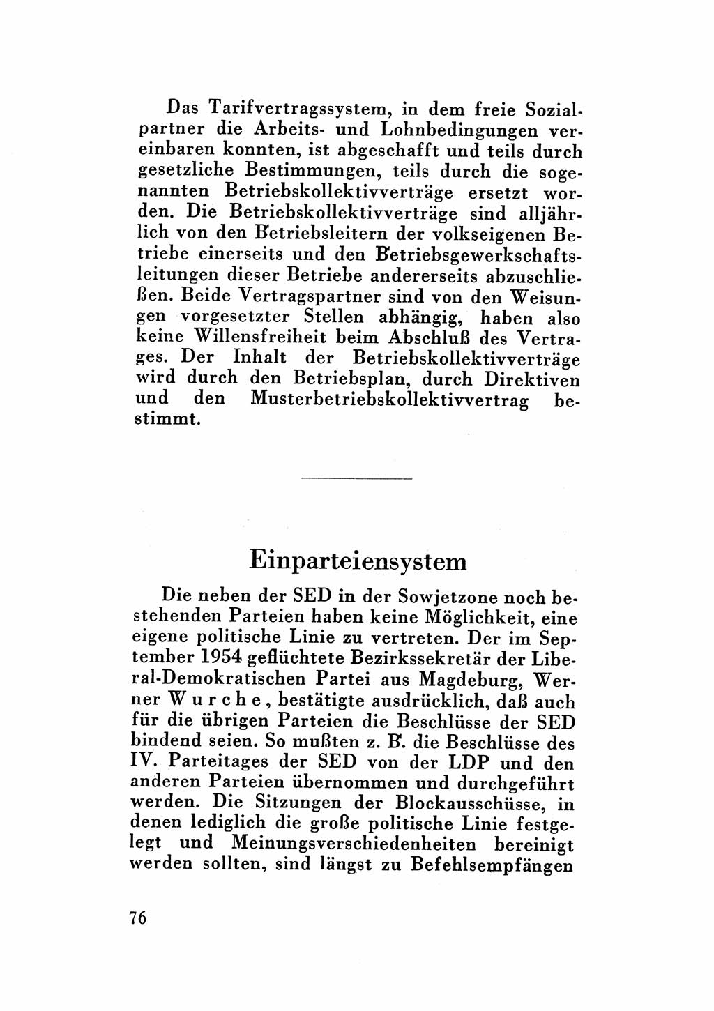 Katalog des Unrechts, Untersuchungsausschuß Freiheitlicher Juristen (UfJ) [Bundesrepublik Deutschland (BRD)] 1956, Seite 76 (Kat. UnR. UfJ BRD 1956, S. 76)