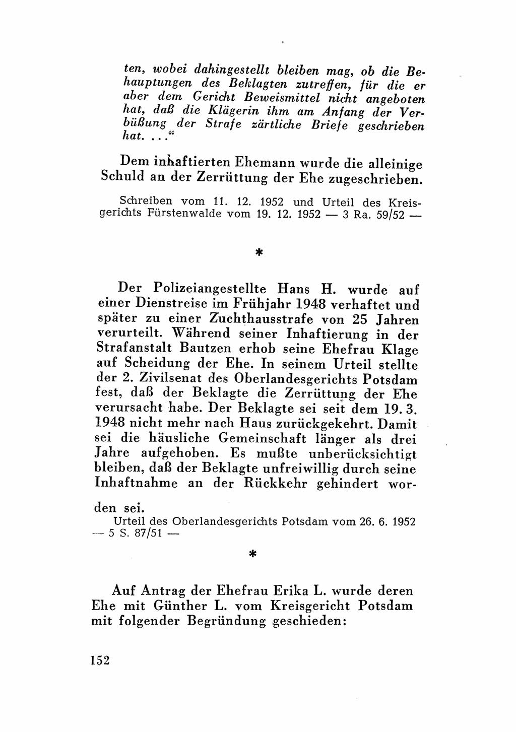 Katalog des Unrechts, Untersuchungsausschuß Freiheitlicher Juristen (UfJ) [Bundesrepublik Deutschland (BRD)] 1956, Seite 152 (Kat. UnR. UfJ BRD 1956, S. 152)