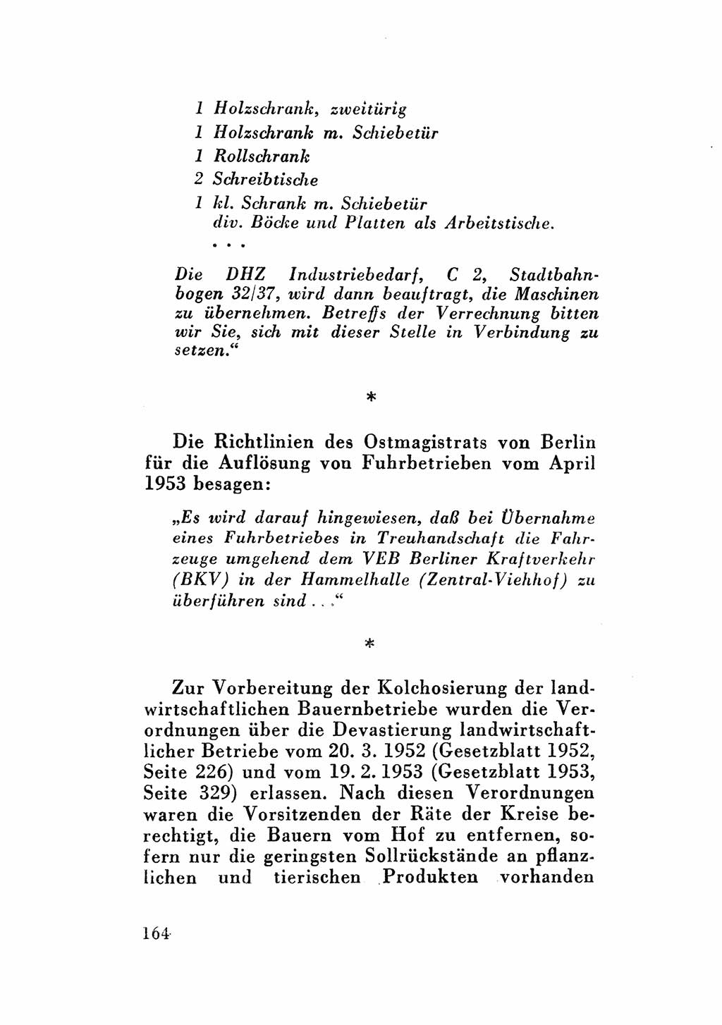 Katalog des Unrechts, Untersuchungsausschuß Freiheitlicher Juristen (UfJ) [Bundesrepublik Deutschland (BRD)] 1956, Seite 164 (Kat. UnR. UfJ BRD 1956, S. 164)