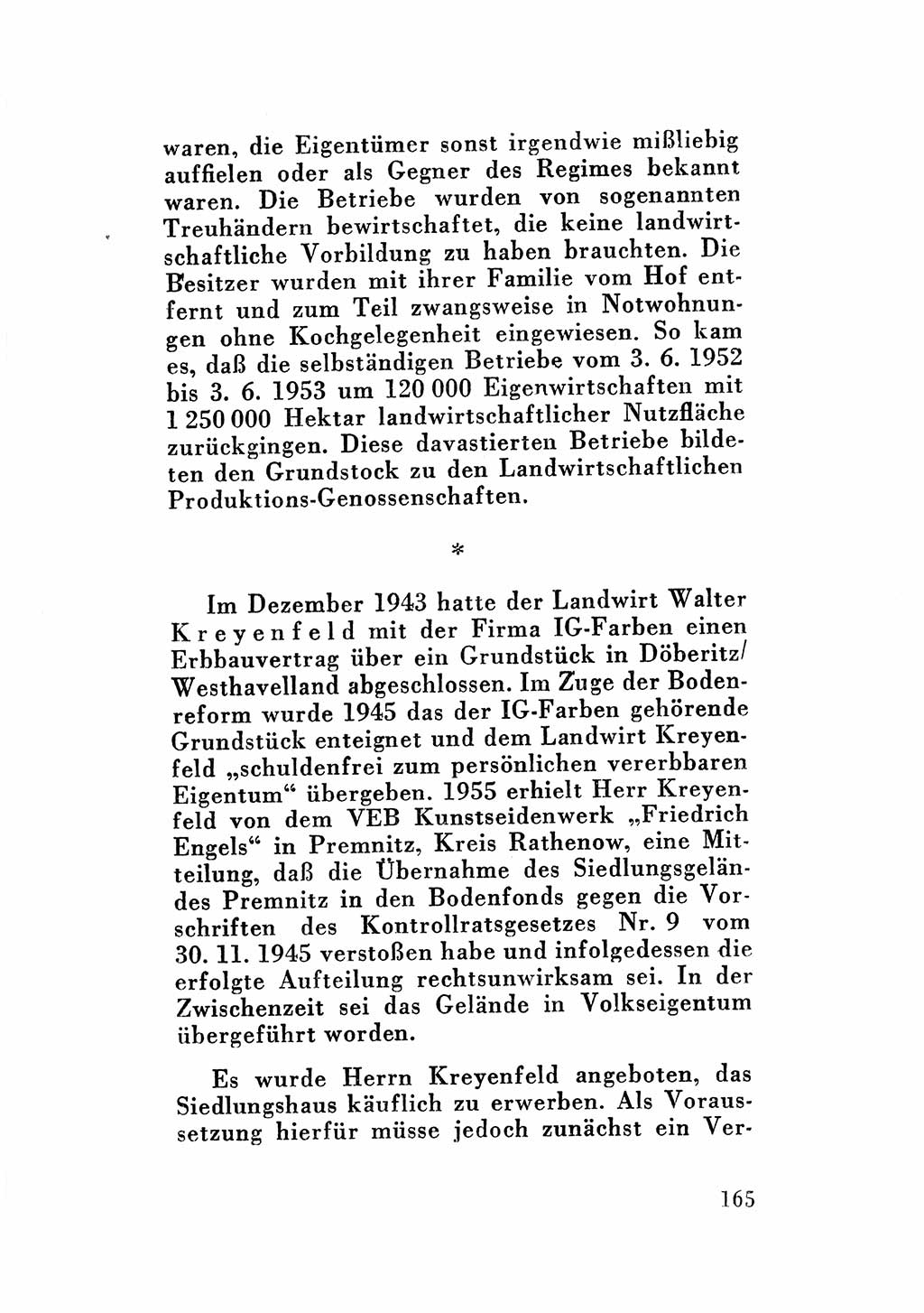 Katalog des Unrechts, Untersuchungsausschuß Freiheitlicher Juristen (UfJ) [Bundesrepublik Deutschland (BRD)] 1956, Seite 165 (Kat. UnR. UfJ BRD 1956, S. 165)