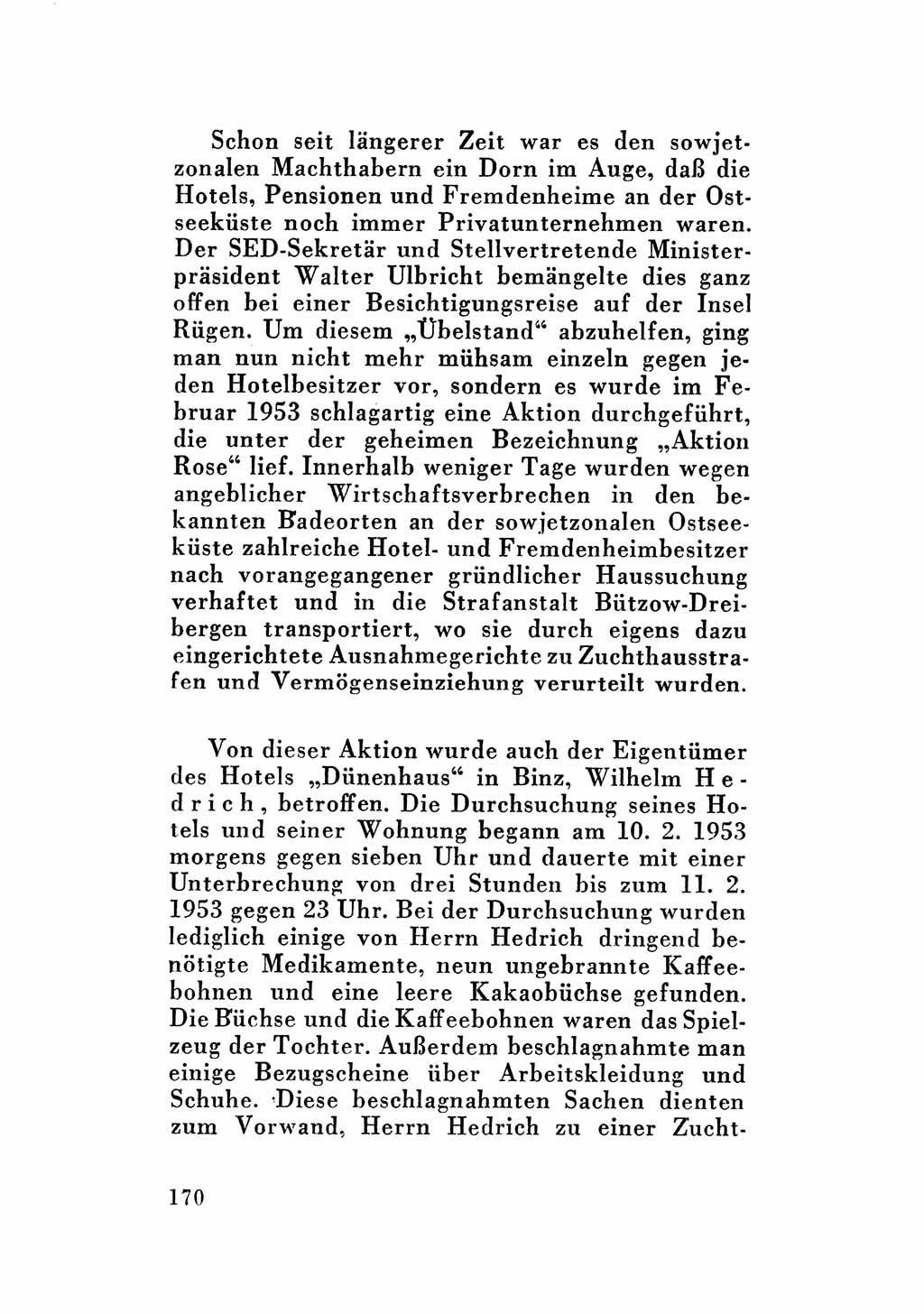 Katalog des Unrechts, Untersuchungsausschuß Freiheitlicher Juristen (UfJ) [Bundesrepublik Deutschland (BRD)] 1956, Seite 170 (Kat. UnR. UfJ BRD 1956, S. 170)