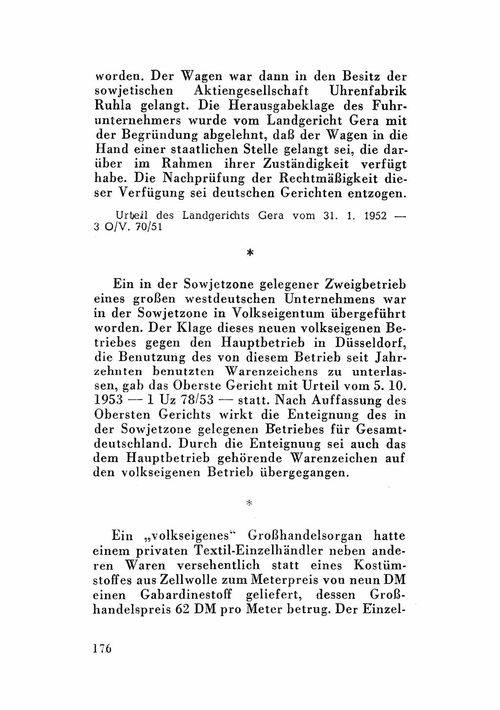 Katalog des Unrechts, Untersuchungsausschuß Freiheitlicher Juristen (UfJ) [Bundesrepublik Deutschland (BRD)] 1956, Seite 176 (Kat. UnR. UfJ BRD 1956, S. 176)