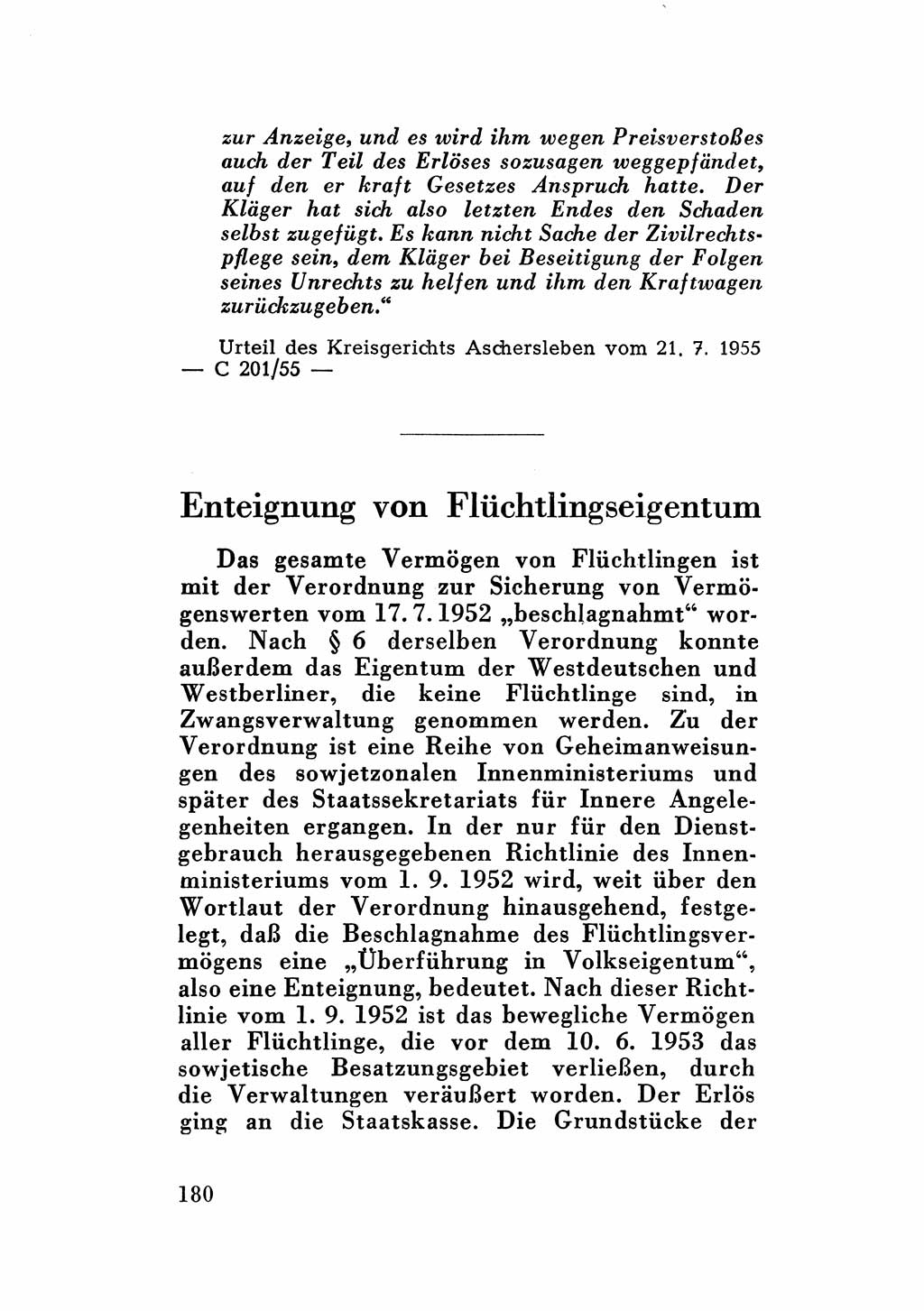 Katalog des Unrechts, Untersuchungsausschuß Freiheitlicher Juristen (UfJ) [Bundesrepublik Deutschland (BRD)] 1956, Seite 180 (Kat. UnR. UfJ BRD 1956, S. 180)