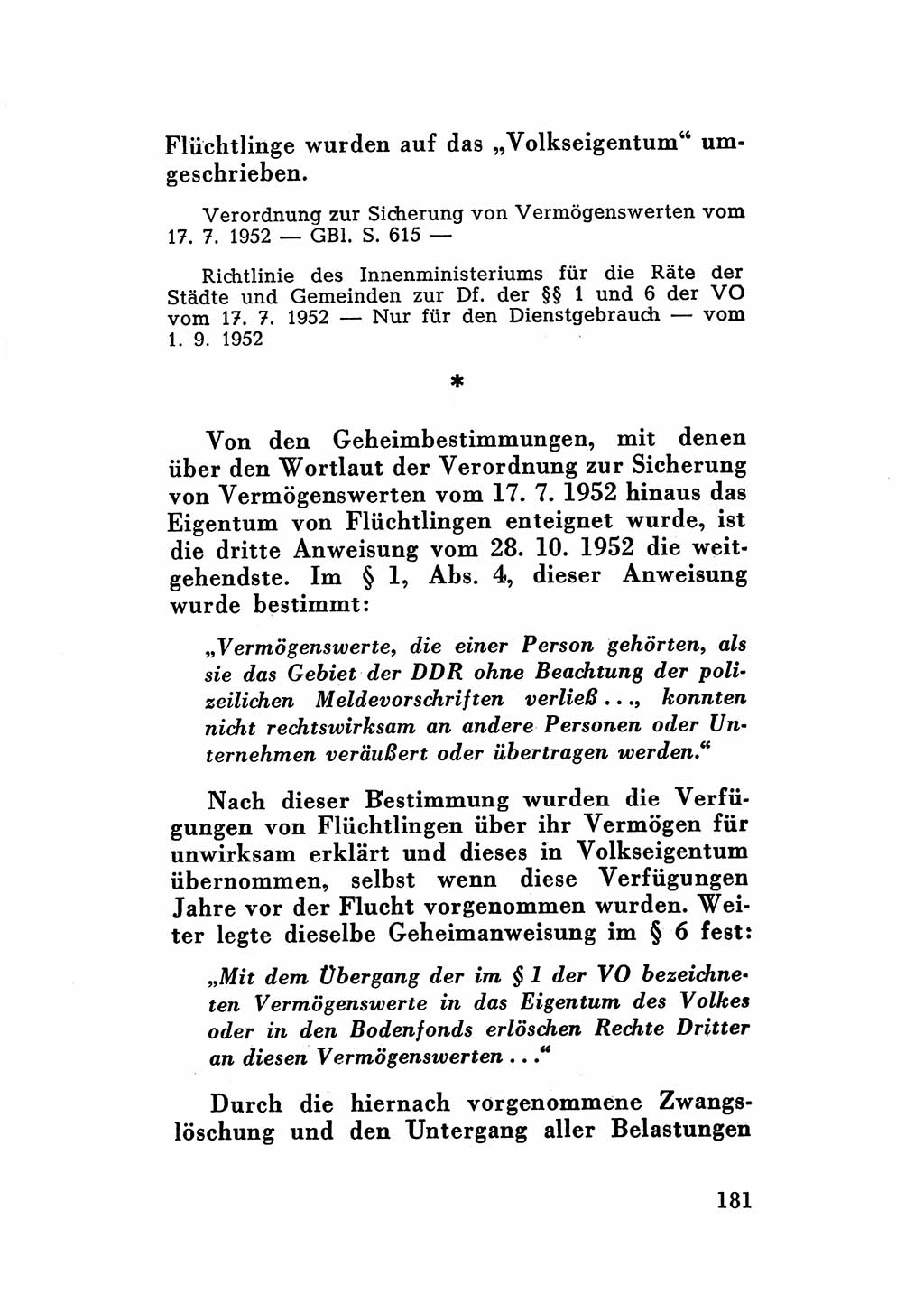 Katalog des Unrechts, Untersuchungsausschuß Freiheitlicher Juristen (UfJ) [Bundesrepublik Deutschland (BRD)] 1956, Seite 181 (Kat. UnR. UfJ BRD 1956, S. 181)