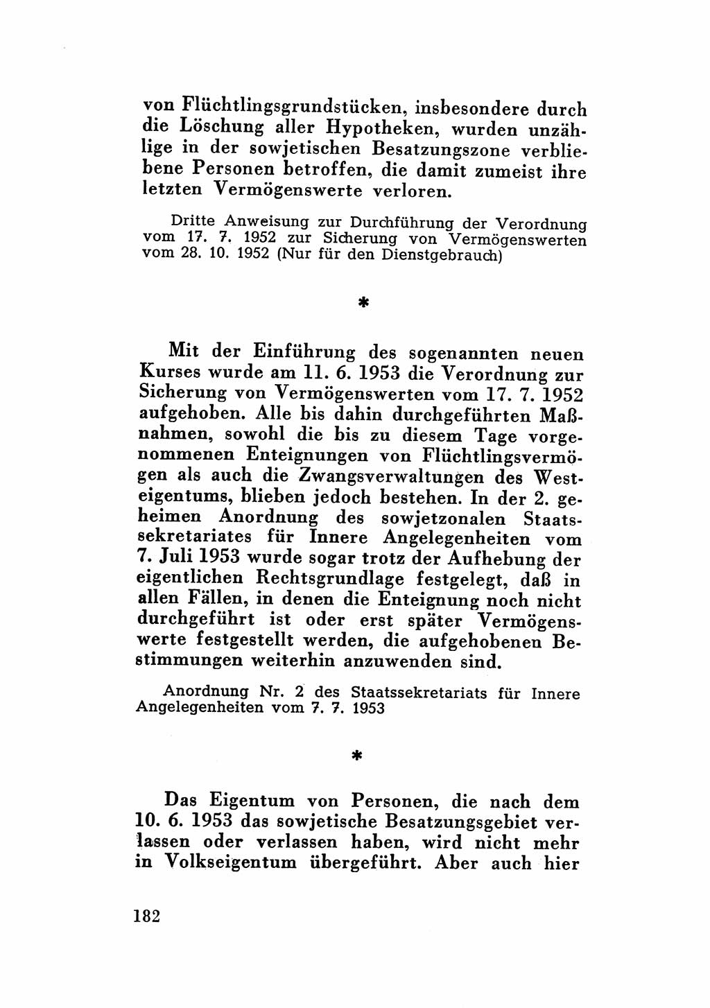 Katalog des Unrechts, Untersuchungsausschuß Freiheitlicher Juristen (UfJ) [Bundesrepublik Deutschland (BRD)] 1956, Seite 182 (Kat. UnR. UfJ BRD 1956, S. 182)