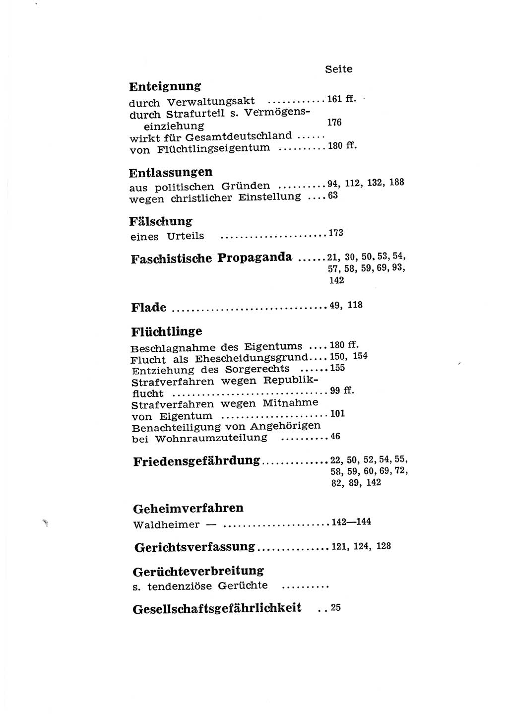 Katalog des Unrechts, Untersuchungsausschuß Freiheitlicher Juristen (UfJ) [Bundesrepublik Deutschland (BRD)] 1956, Seite 199 (Kat. UnR. UfJ BRD 1956, S. 199)