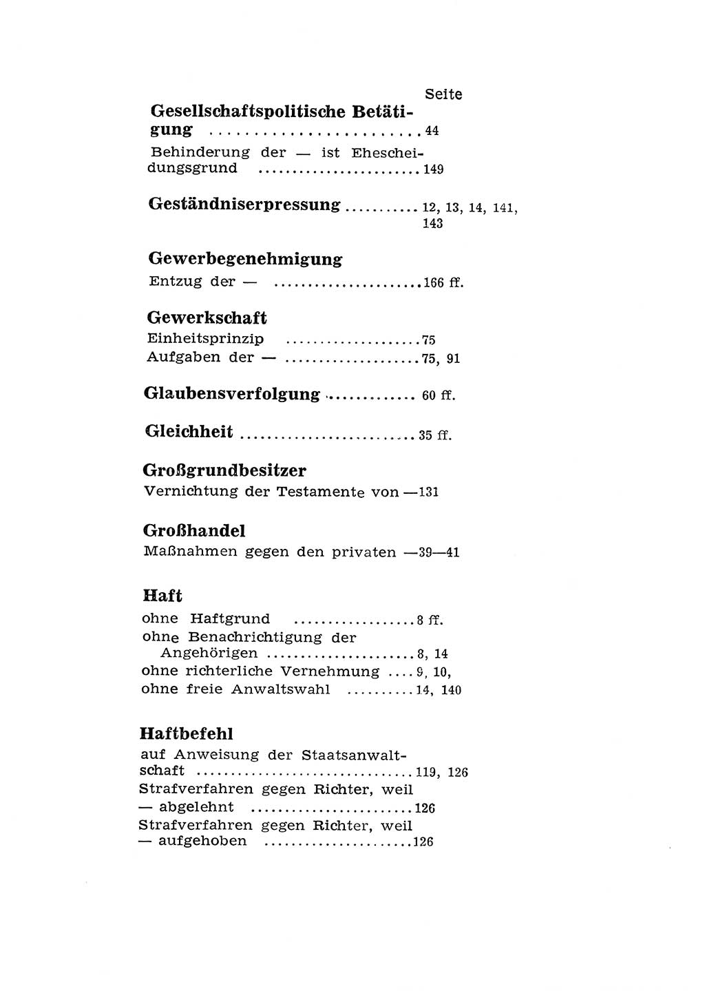 Katalog des Unrechts, Untersuchungsausschuß Freiheitlicher Juristen (UfJ) [Bundesrepublik Deutschland (BRD)] 1956, Seite 200 (Kat. UnR. UfJ BRD 1956, S. 200)