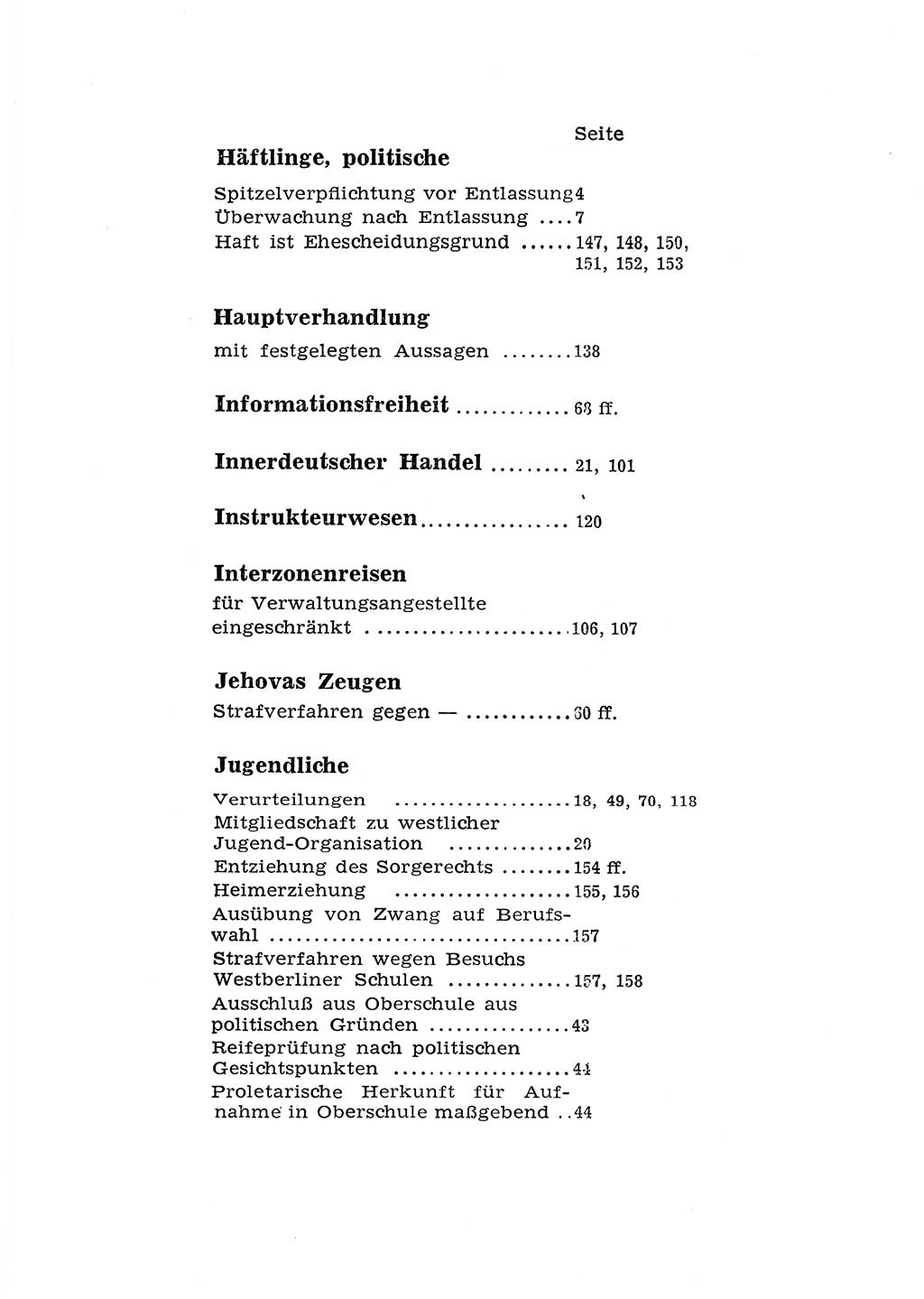Katalog des Unrechts, Untersuchungsausschuß Freiheitlicher Juristen (UfJ) [Bundesrepublik Deutschland (BRD)] 1956, Seite 201 (Kat. UnR. UfJ BRD 1956, S. 201)
