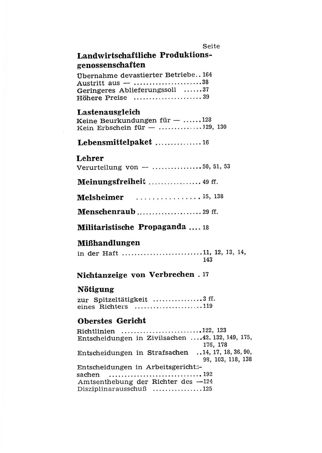 Katalog des Unrechts, Untersuchungsausschuß Freiheitlicher Juristen (UfJ) [Bundesrepublik Deutschland (BRD)] 1956, Seite 203 (Kat. UnR. UfJ BRD 1956, S. 203)